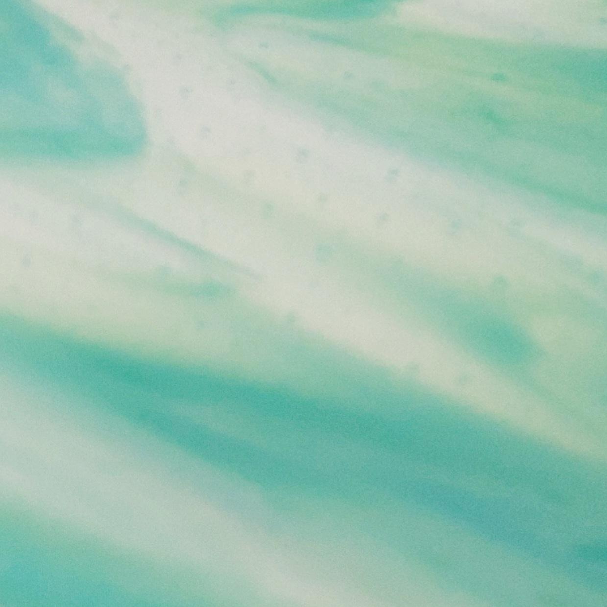 Rydal Water Glass Art Platter, Large Green and Teal Opaline Plate