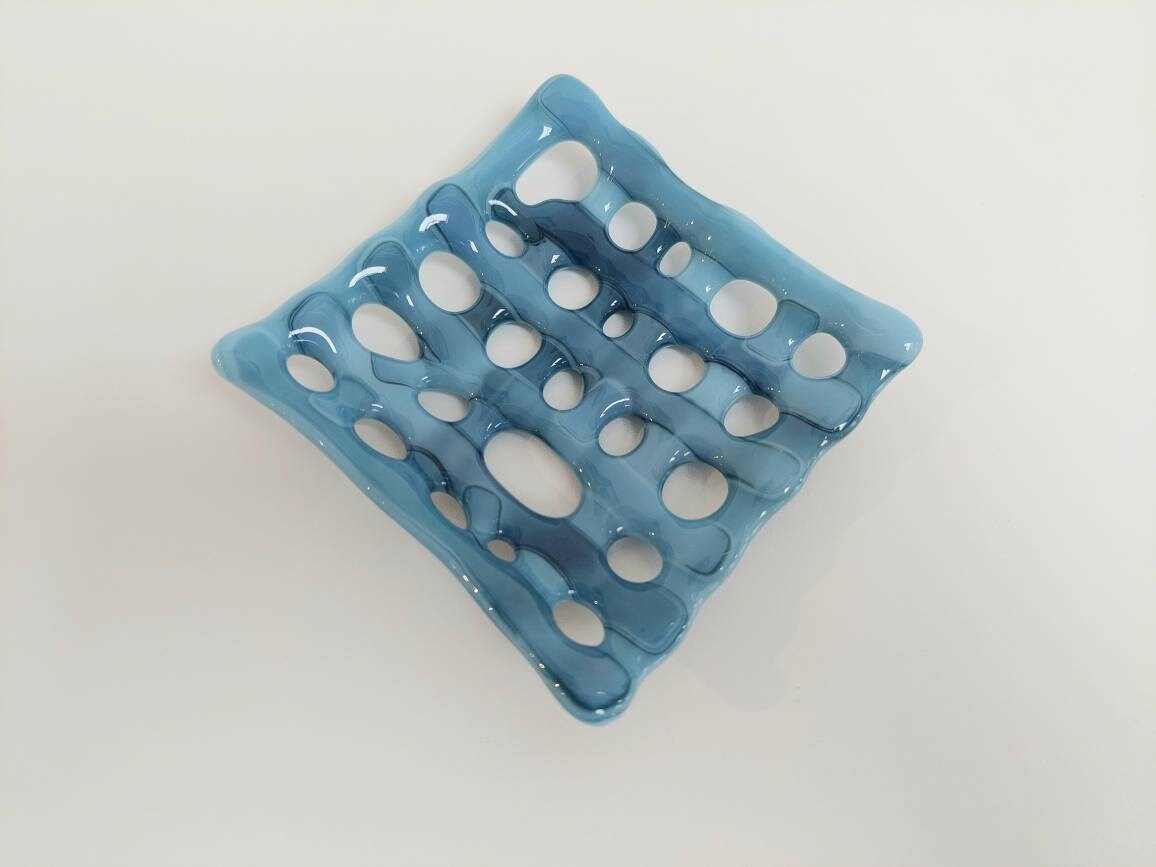 Derwent Water Glass Soap Dish with Holes