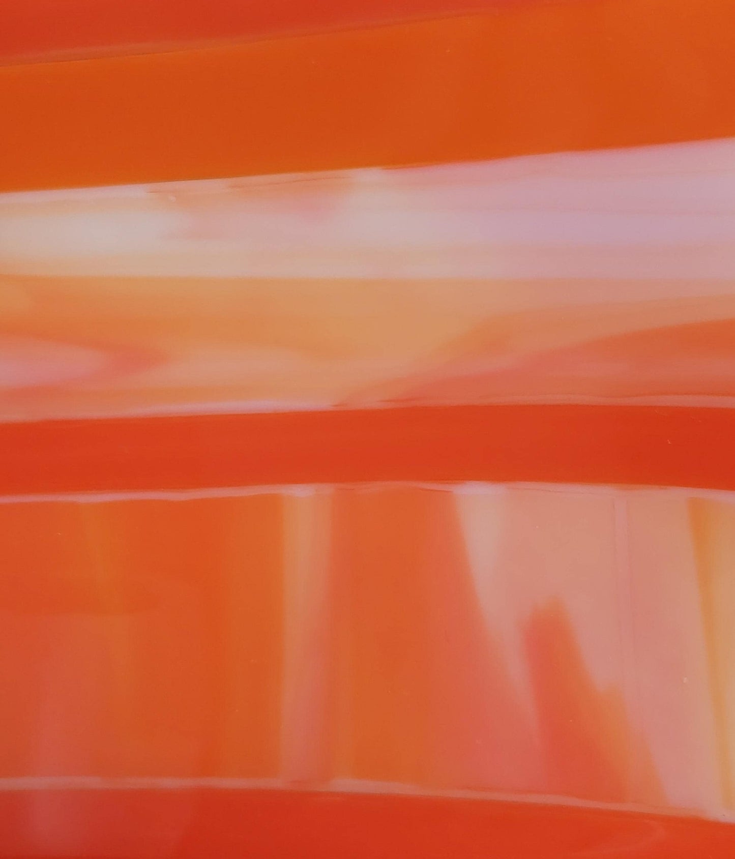 Artisanal Orange Glass Trinket Dish, Handmade Fused Glass Soap Tray, Orange Bathroom Décor, Contemporary Jewelry Tray, Orange Bedroom Décor