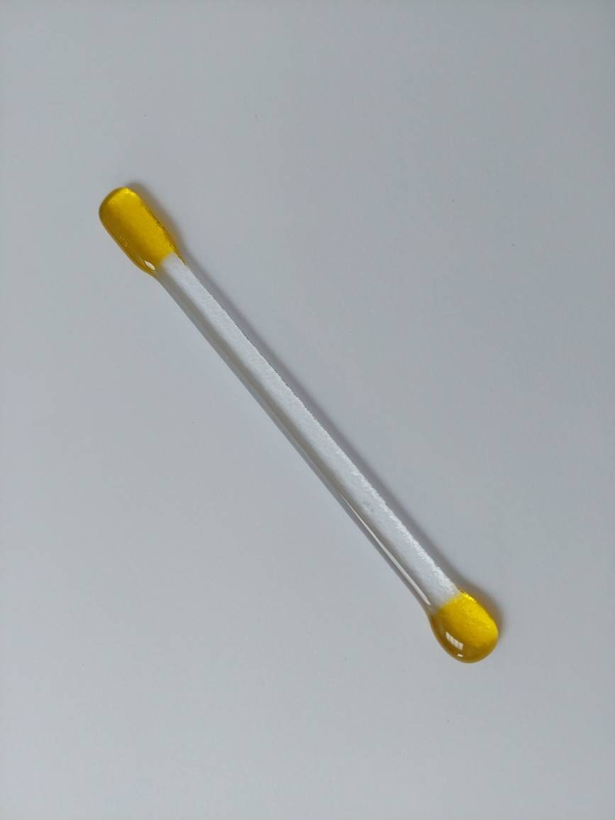 Handmade Glass Swizzle Sticks/Fused Glass Cocktail Stirrers/ Red, Yellow, Blue, Turquoise, Lilac, Pink and Teal Glass Drink Stirrers