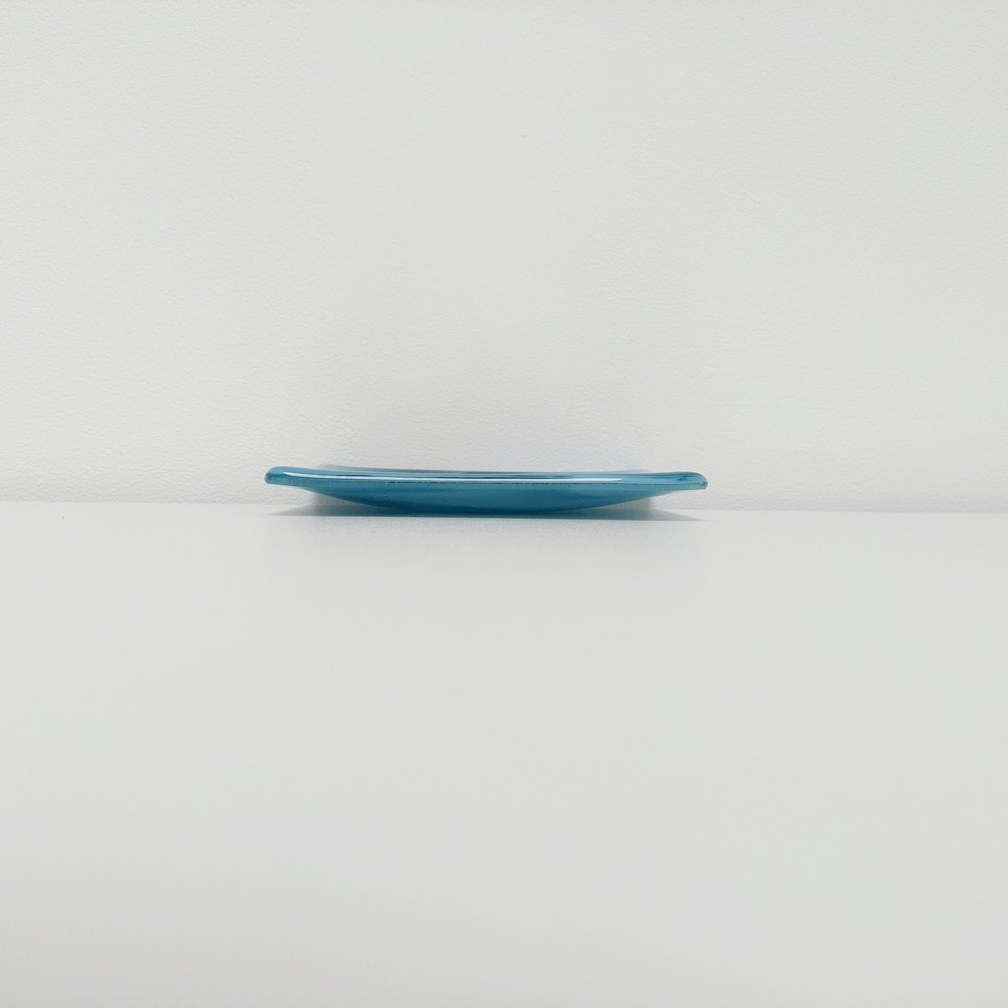 Derwent Water Glass Art Dish, Handmade Marine Blue Trinket Dish