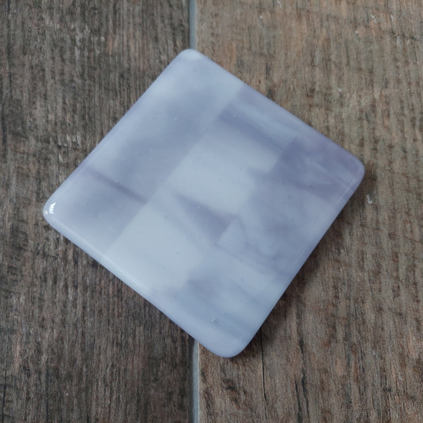 Set of 2 Lavender Glass Coasters Handcrafted in the Lake District