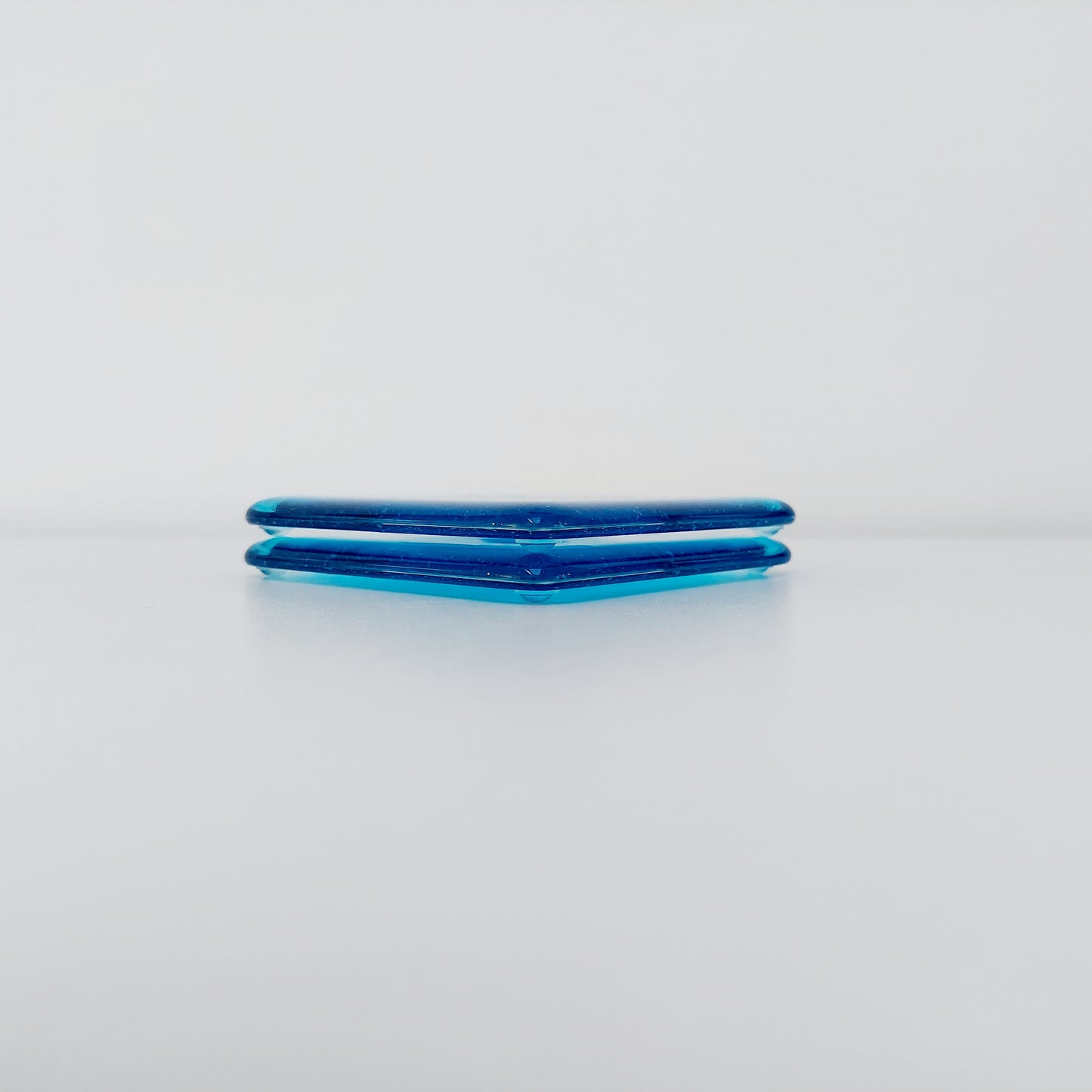 Turquoise Glass Heart Coaster