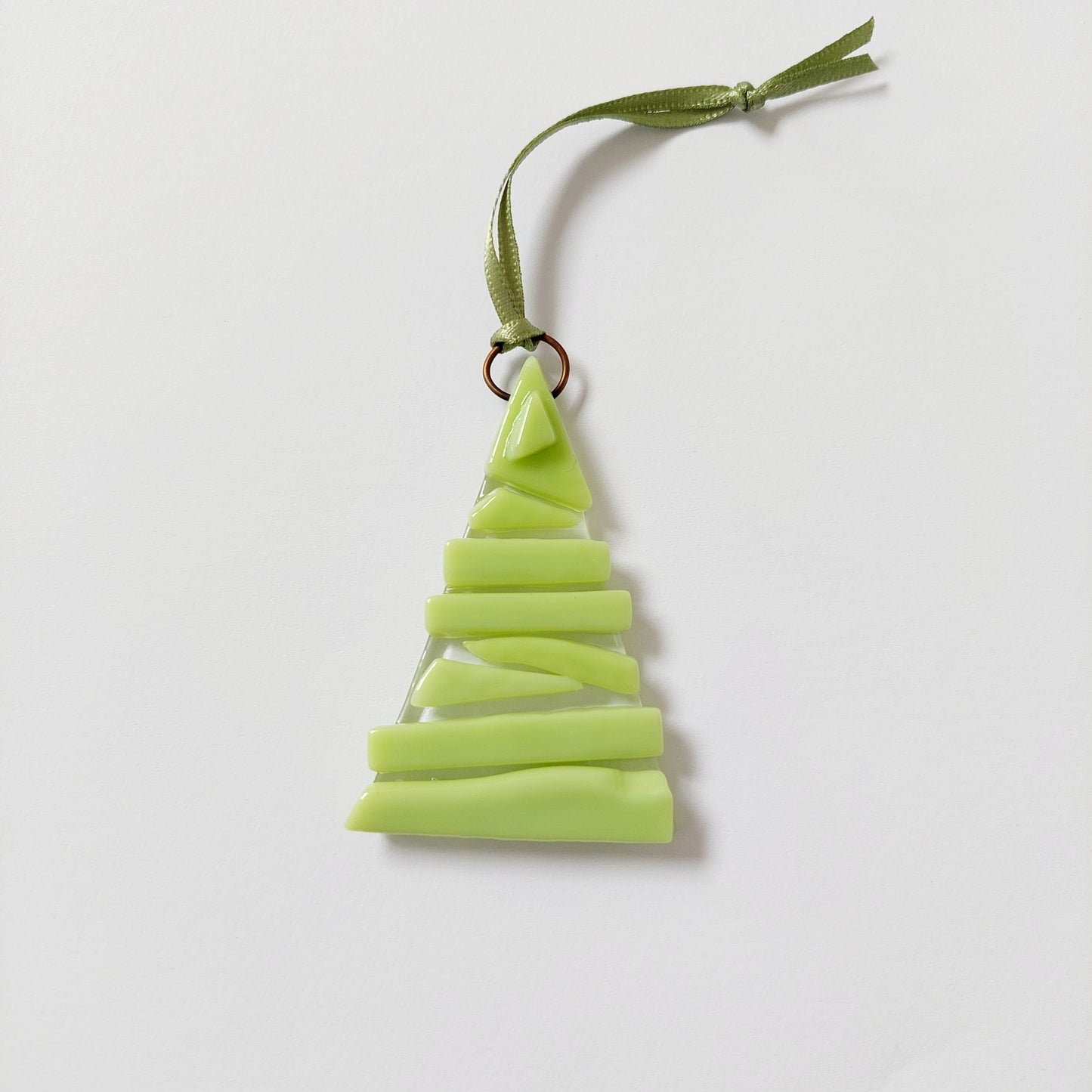 Handmade Lime Green Glass Tree