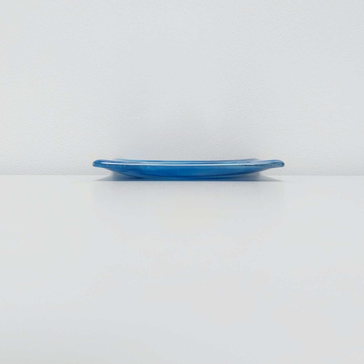 Tranquil Waters Glass Art Dish, Handmade Blue Trinket Dish or Soap Tray