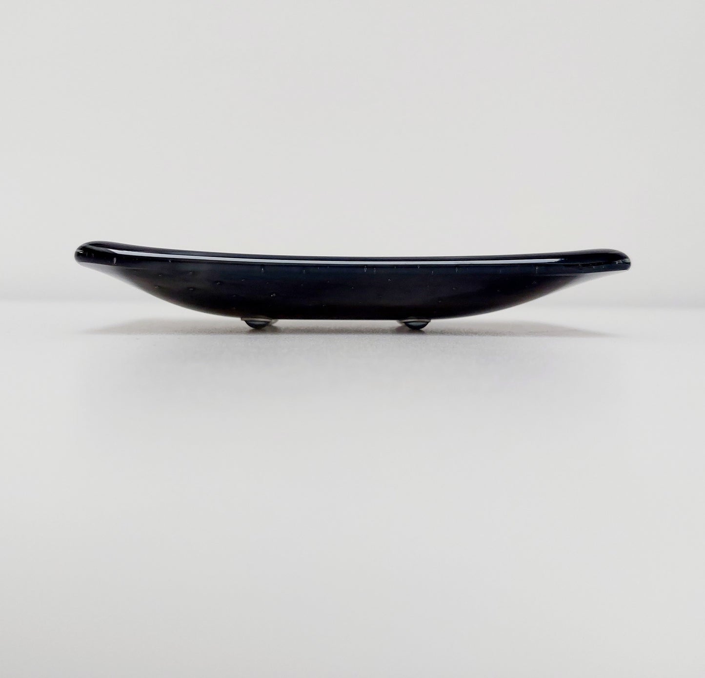 Artisan Grey Glass Soap Dish Handcrafted in the Lake District