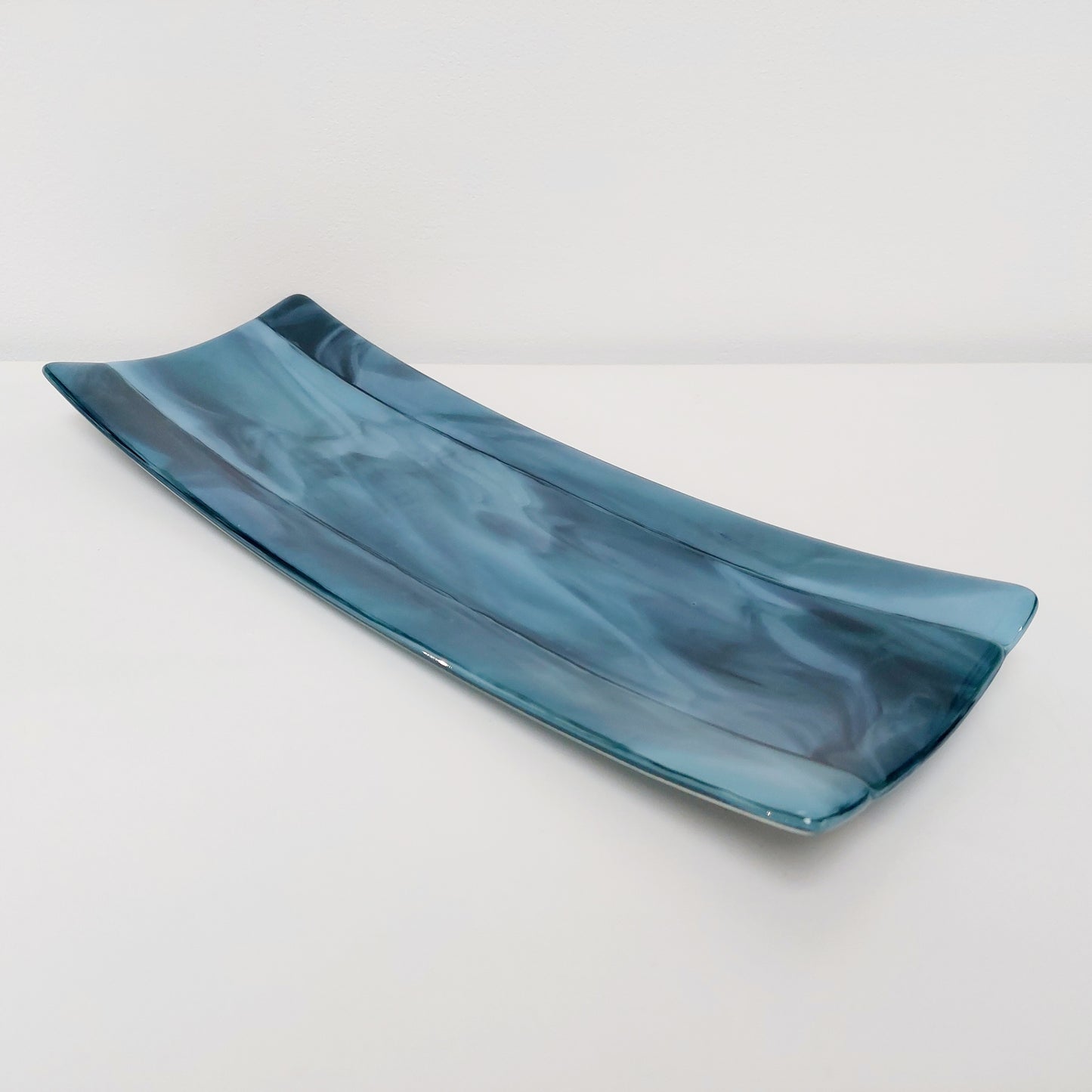 Marine Glass Art Tray - RESERVED for LEE
