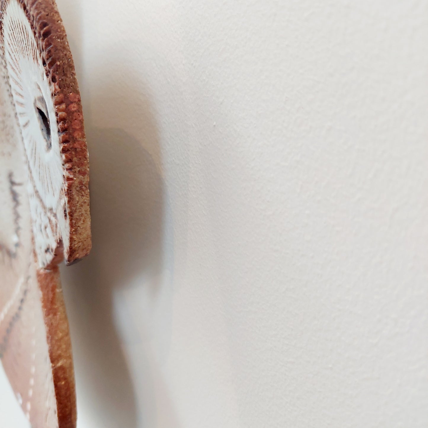 Large Pottery Owl Wall Hanging