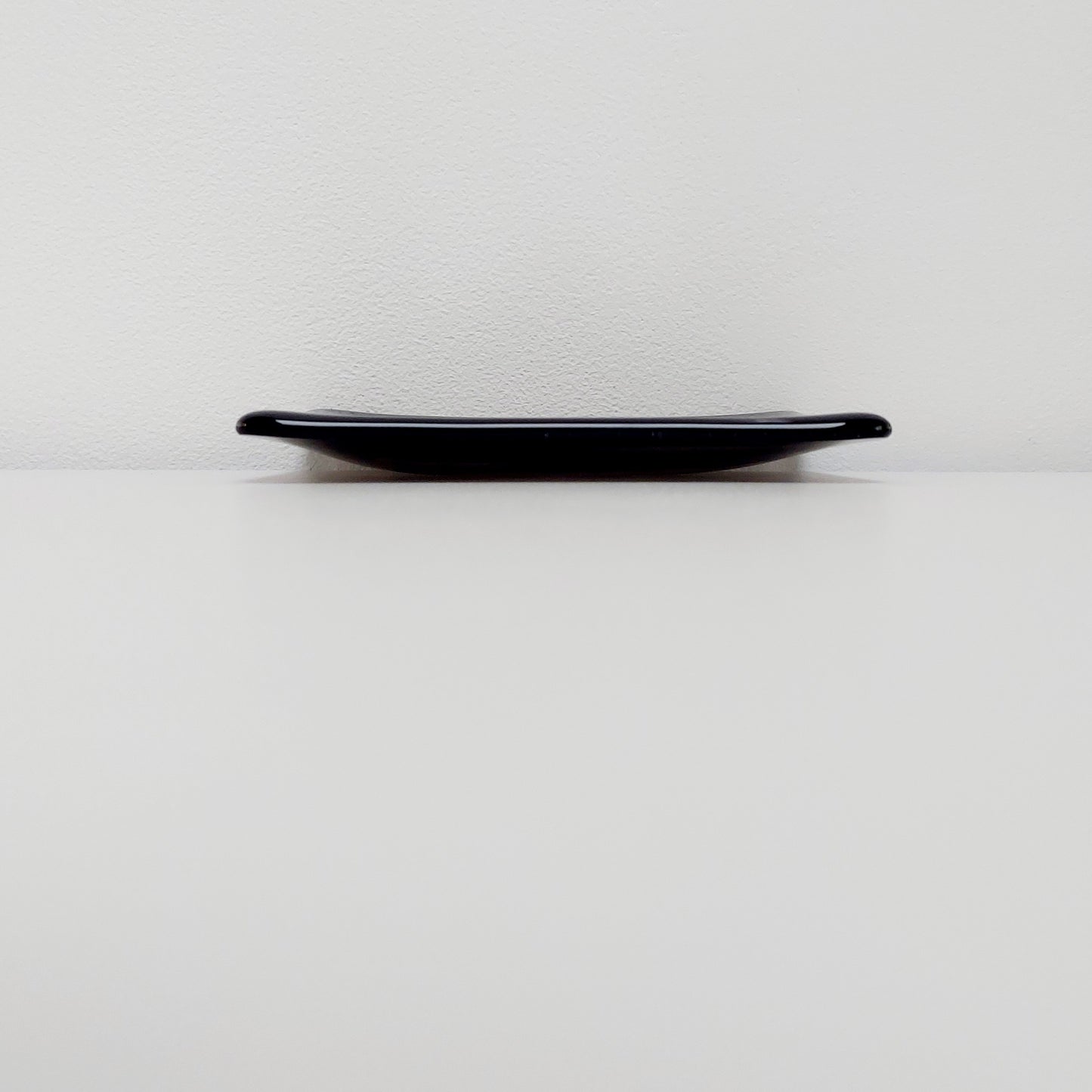 Stone Grey Glass Trinket Dish or Soap Tray