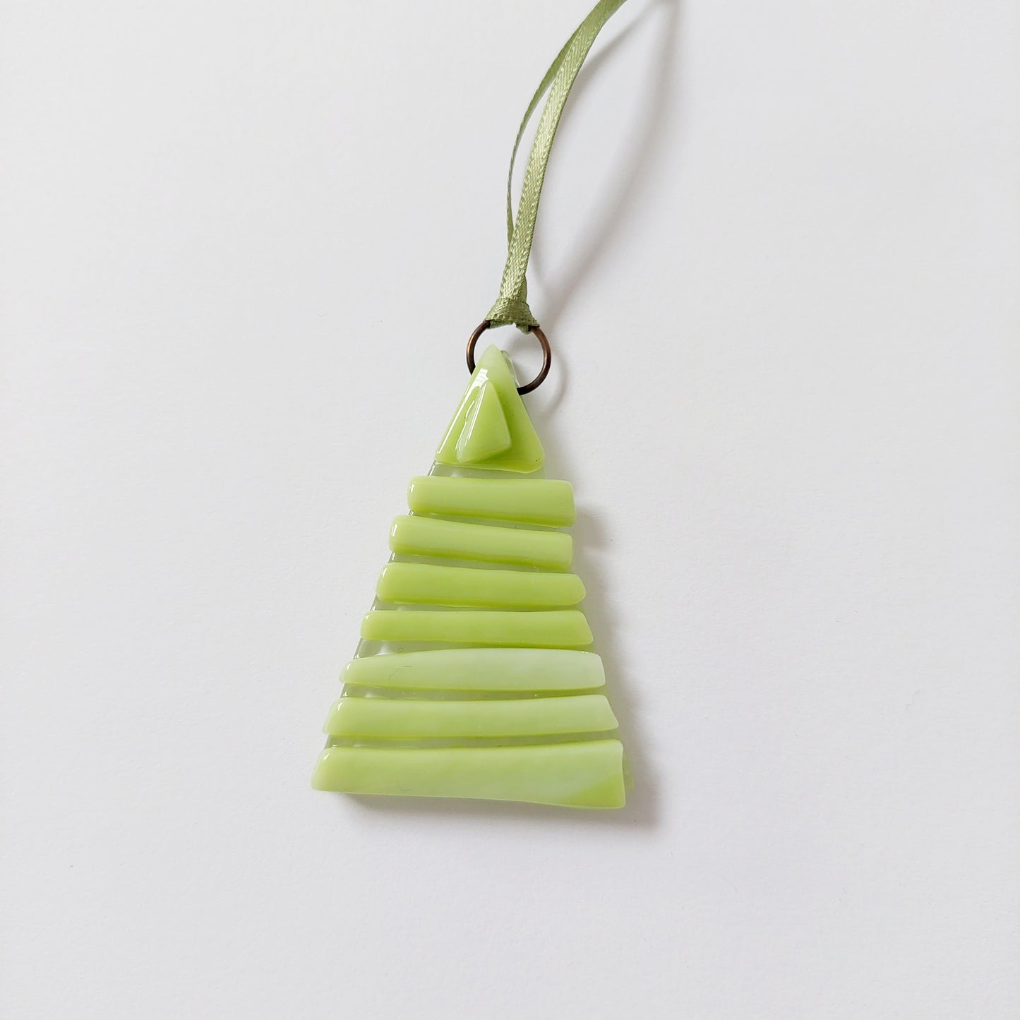 Handmade Lime Green Glass Tree