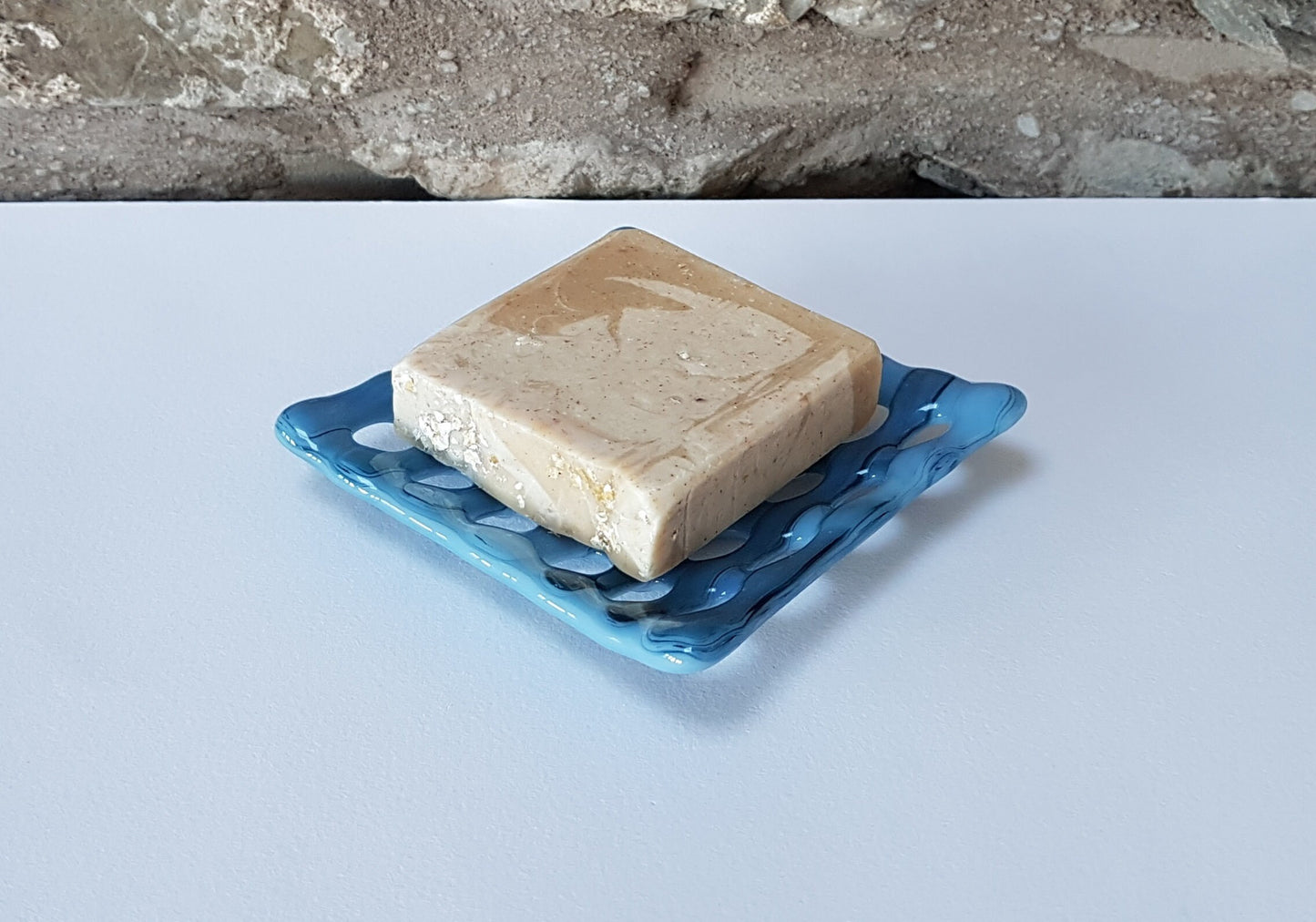 Derwent Water Glass Soap Dish with Holes