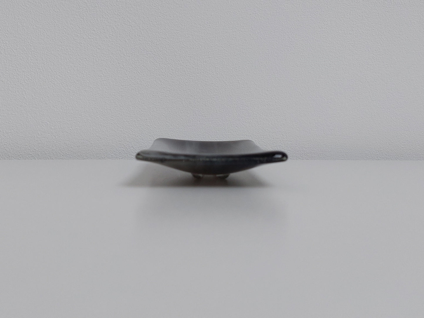 Stone Grey Glass Soap Dish Handcrafted in the Lake District