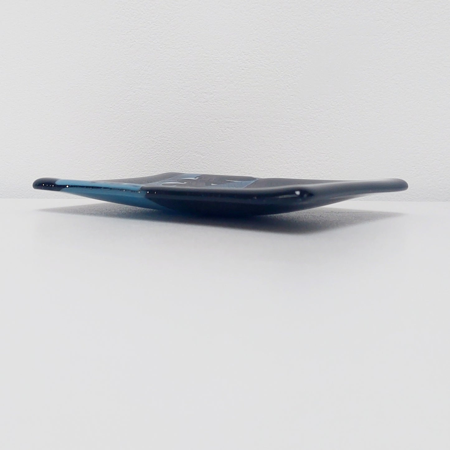 Black & Blue Graffiti Glass Dish