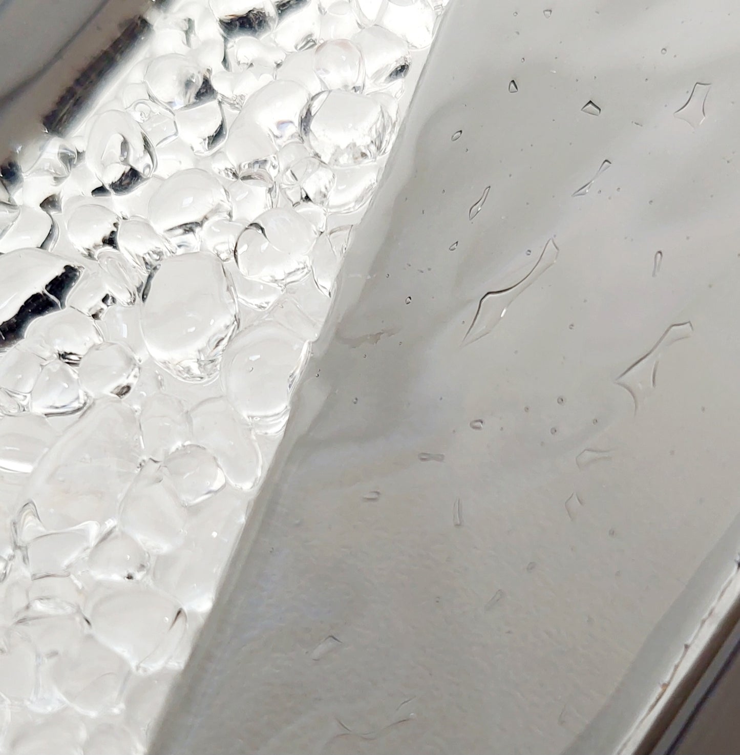 Silver Grey and Charcoal Glass Wave