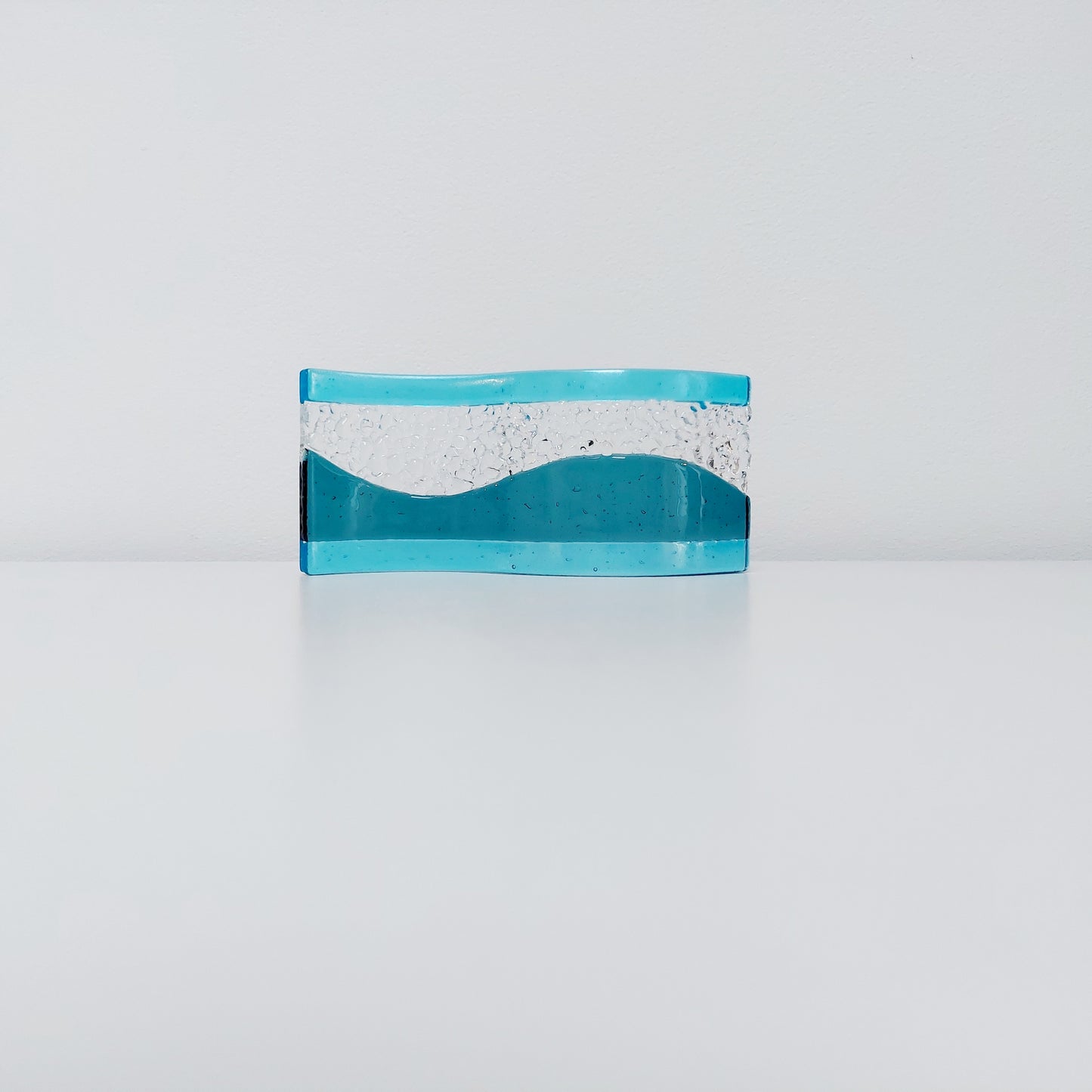 Small Sea Blue & Turquoise Glass Wave