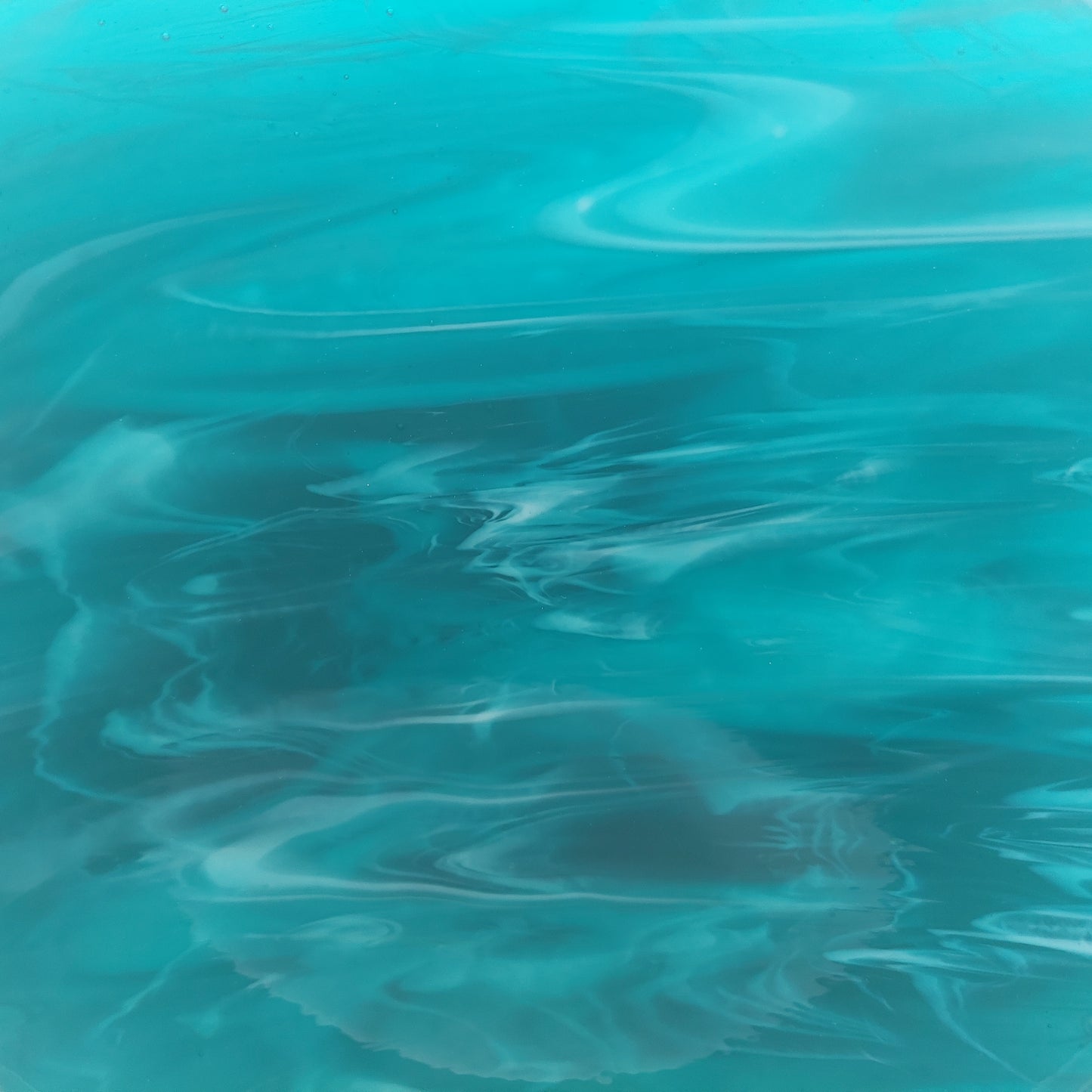 Teal and Aqua Glass Art Bowl - RESERVED for Lárisa & Stuart
