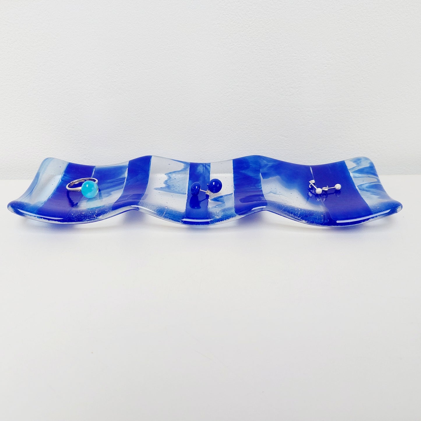 Cobalt Blue Glass Tealight Stand