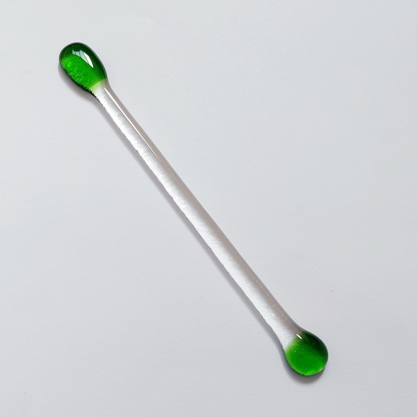 Handmade Glass Swizzle Sticks, Colourful Fused Glass Cocktail Stirrers