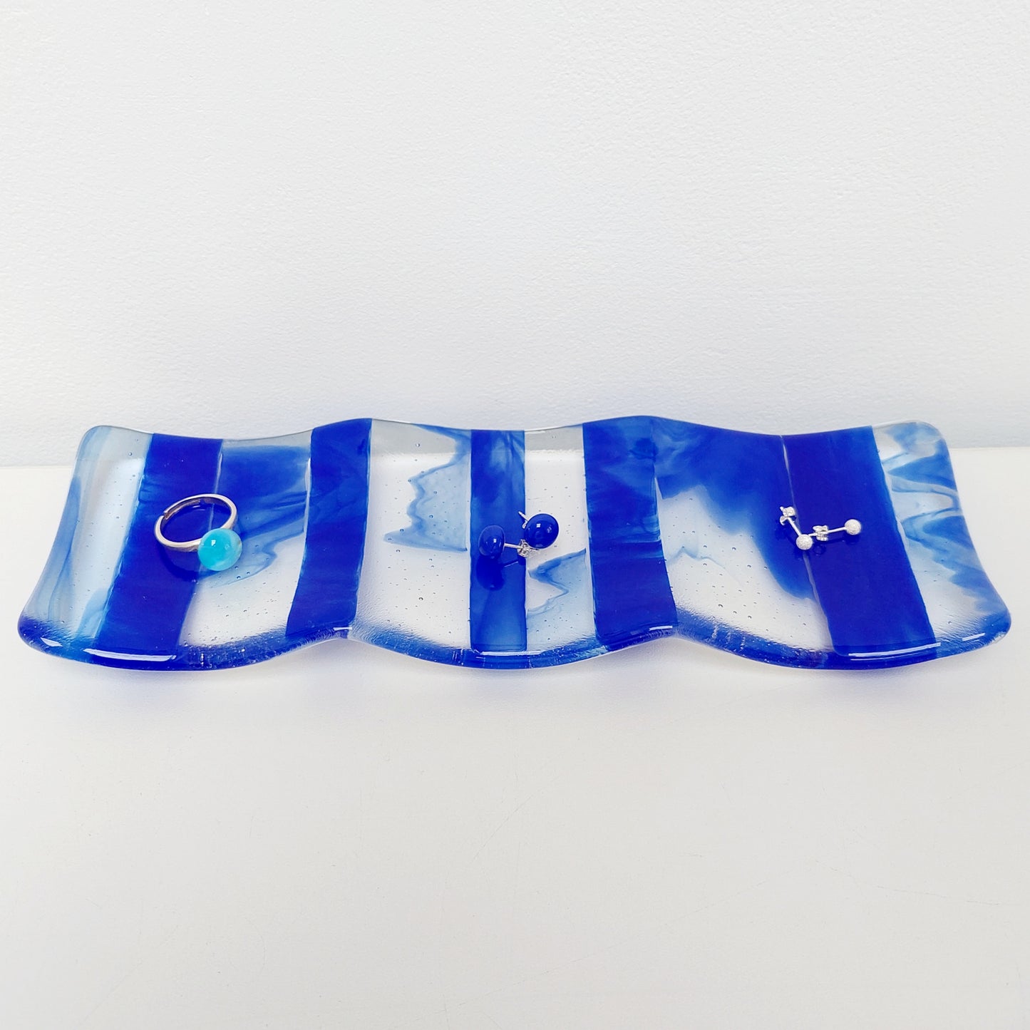 Cobalt Blue Glass Tealight Stand