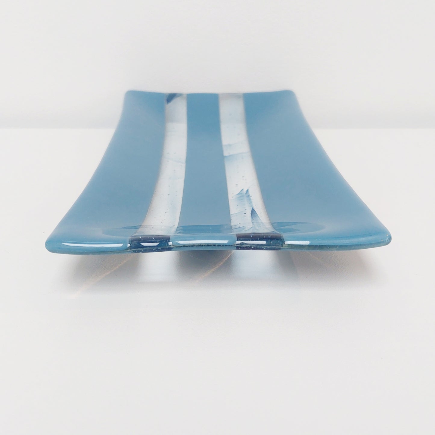 Coniston Blue Glass Art Plate