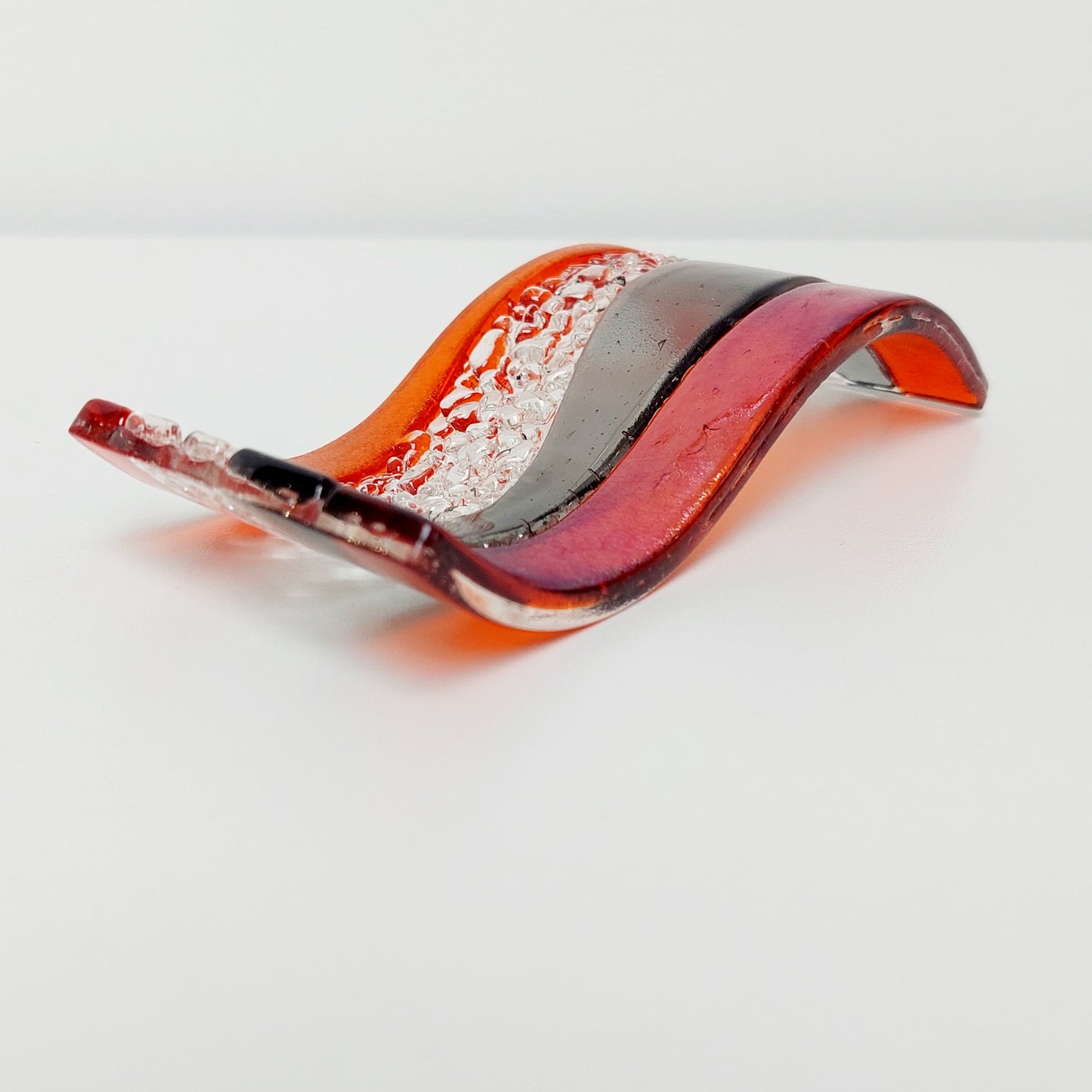 Orange and Grey Glass Wave