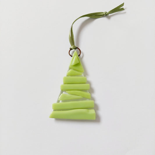 Handmade Lime Green Glass Tree