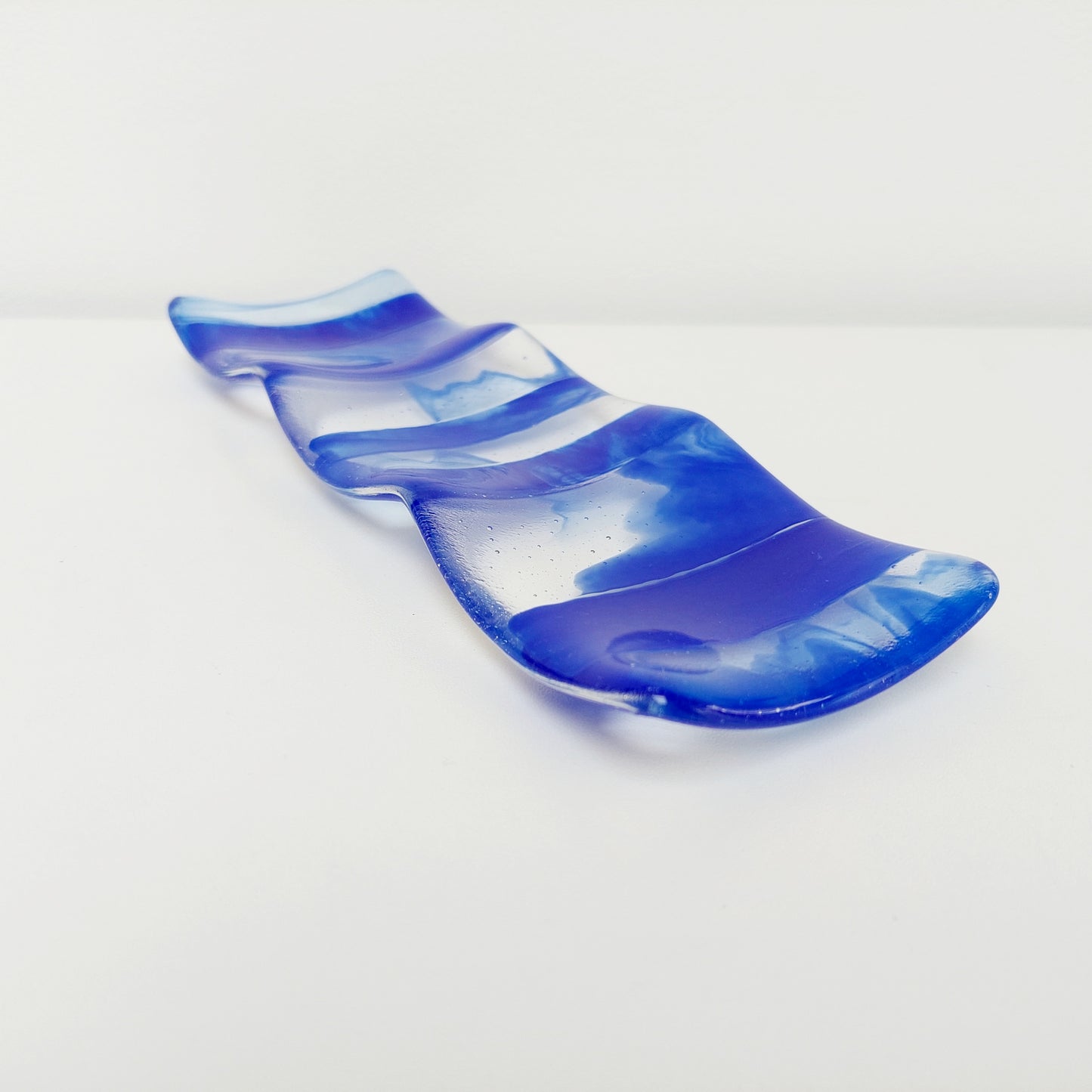 Cobalt Blue Glass Tealight Stand