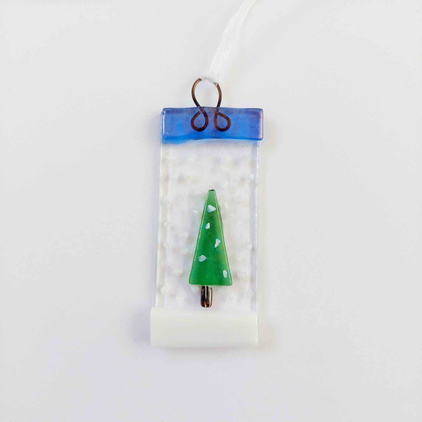 Snow in Grizedale Forest Christmas Tree Ornament