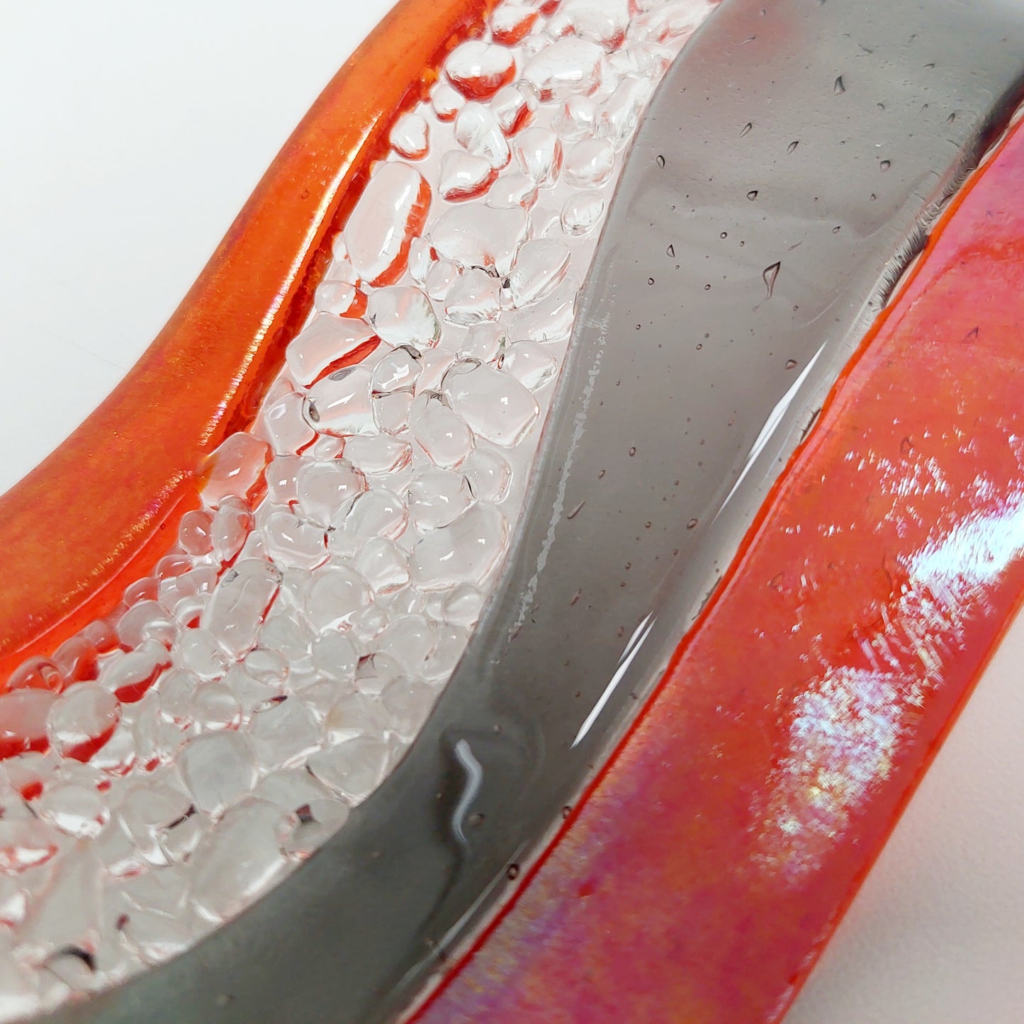 Orange and Grey Glass Wave
