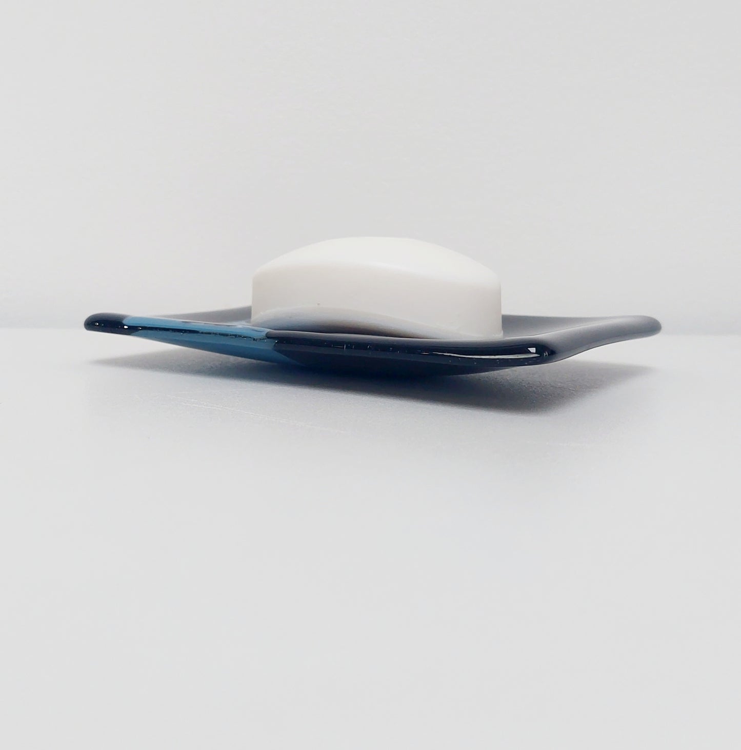 Black & Blue Graffiti Glass Dish