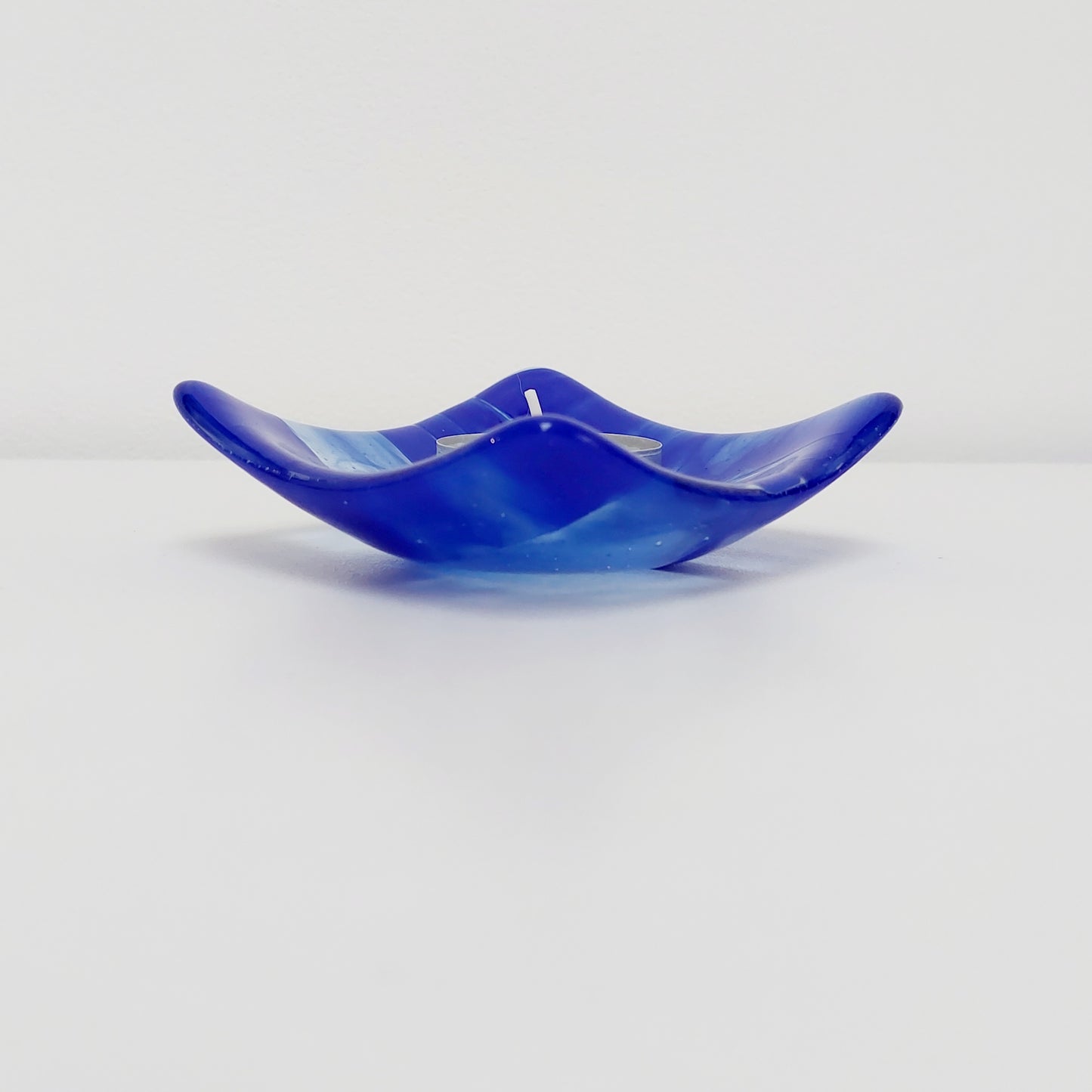 Cobalt Blue Glass Trinket Dish Handcrafted in the Lake District