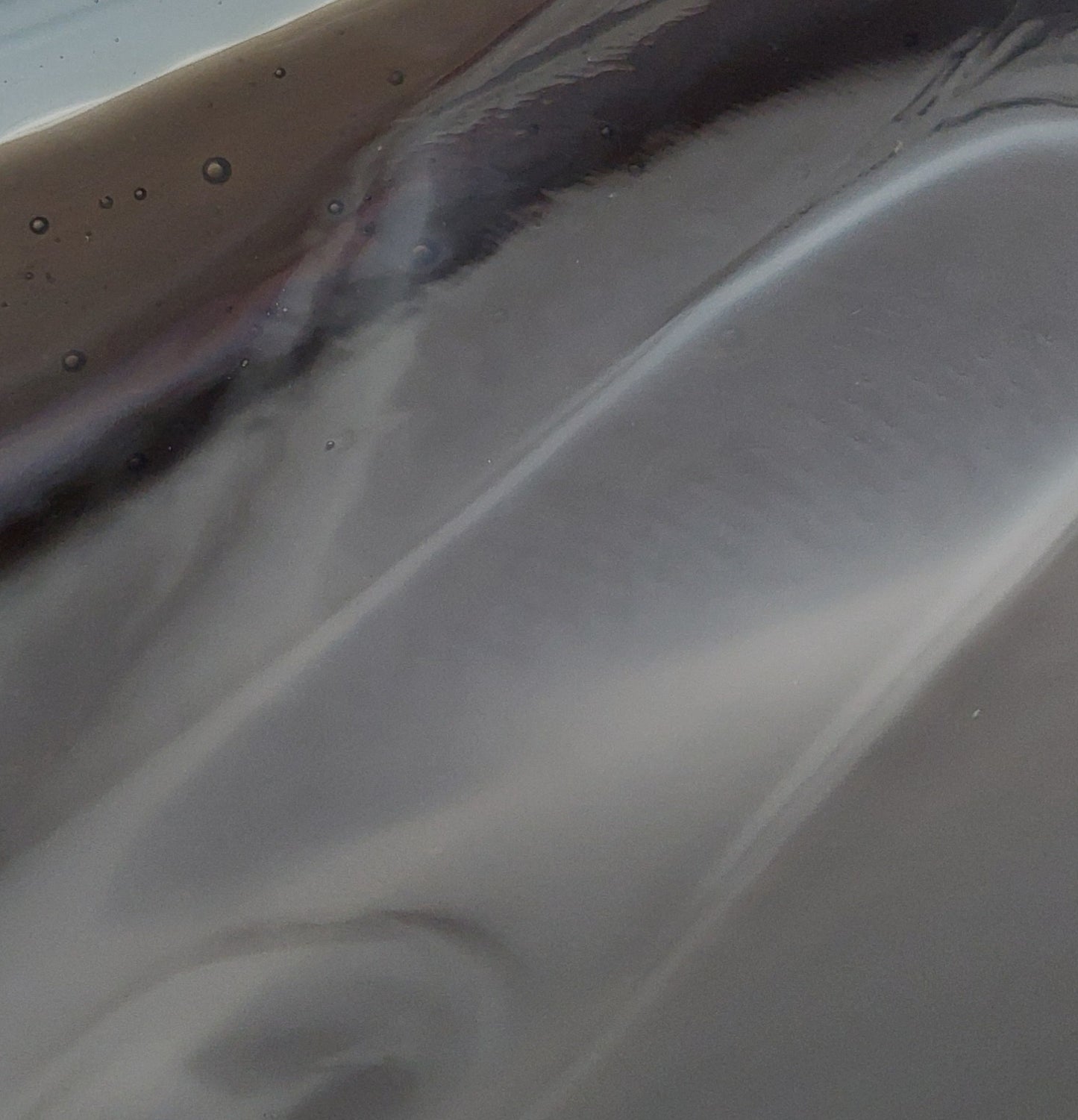 Artisan Grey Glass Soap Dish Handcrafted in the Lake District