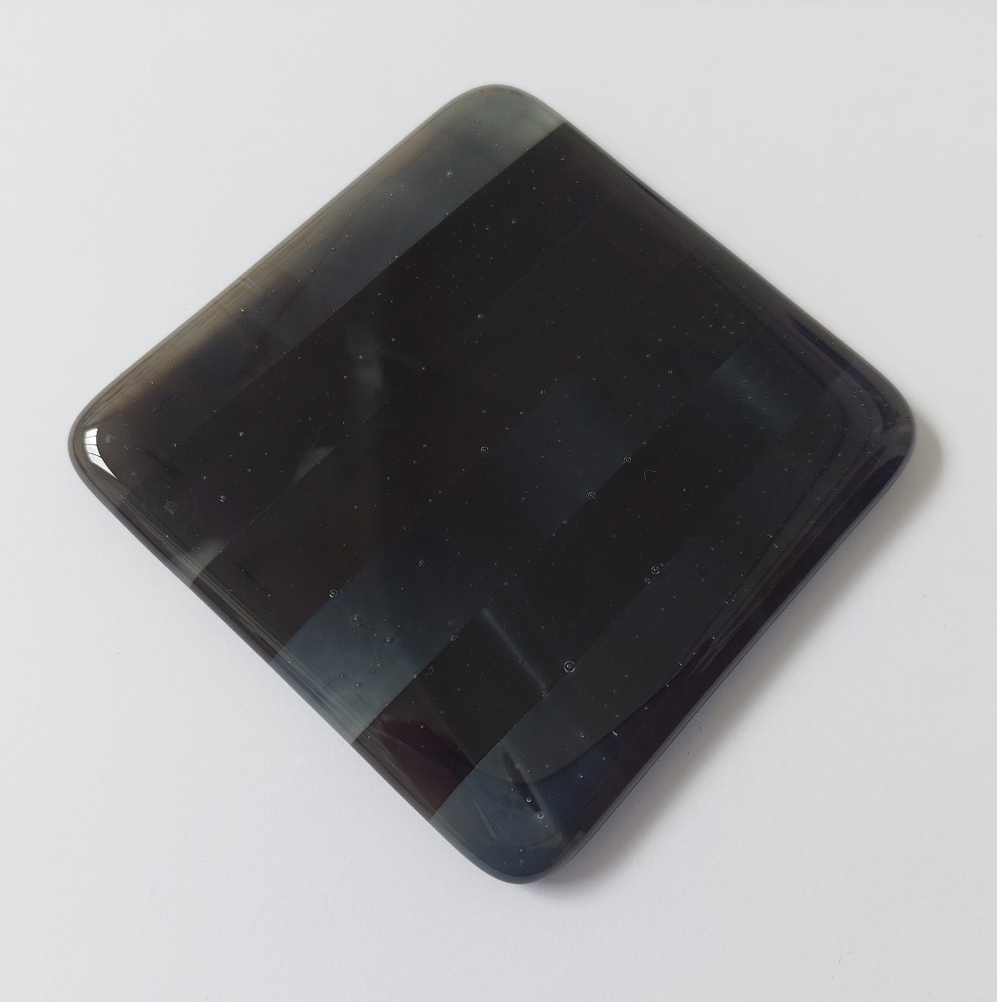 Stone Grey Glass Art Coasters Handcrafted in the Lake District
