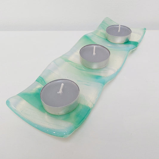 Rydal Water Glass Tealight Stand