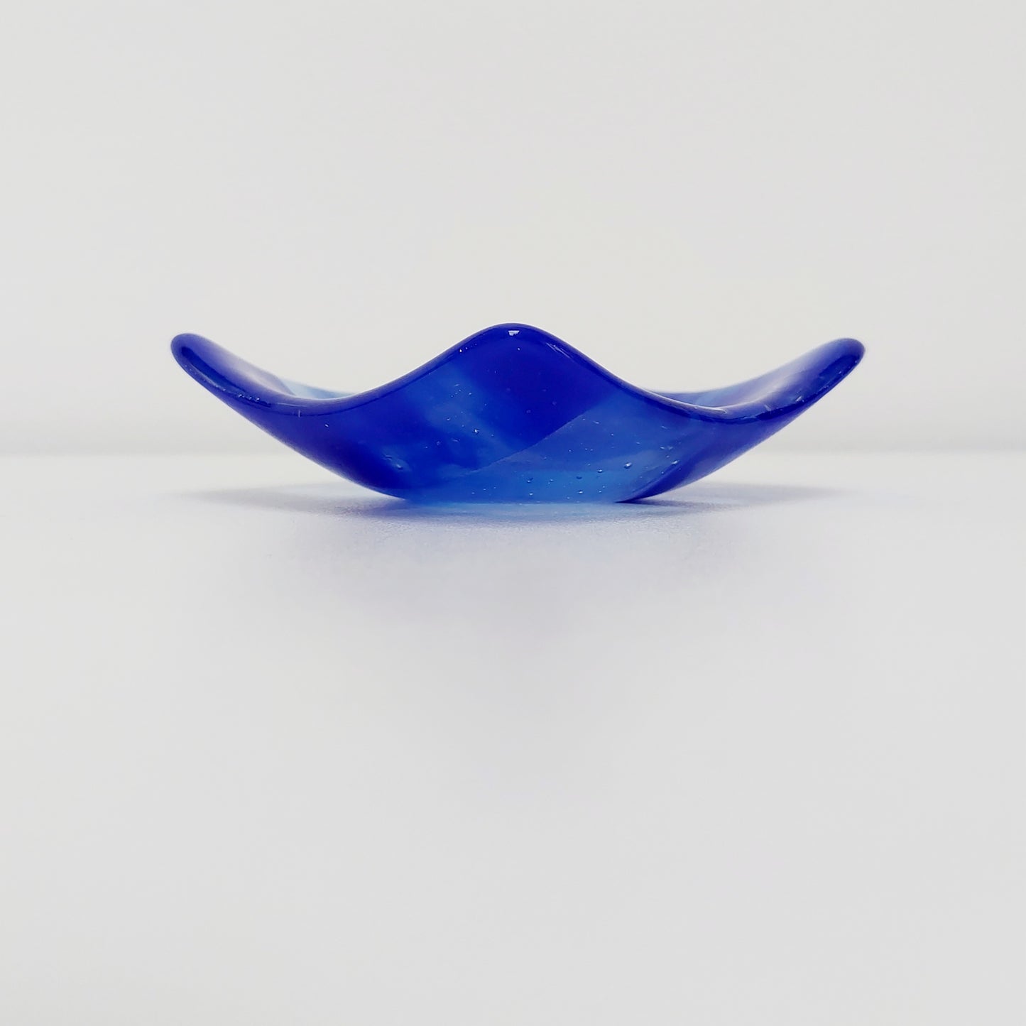 Cobalt Blue Glass Trinket Dish Handcrafted in the Lake District
