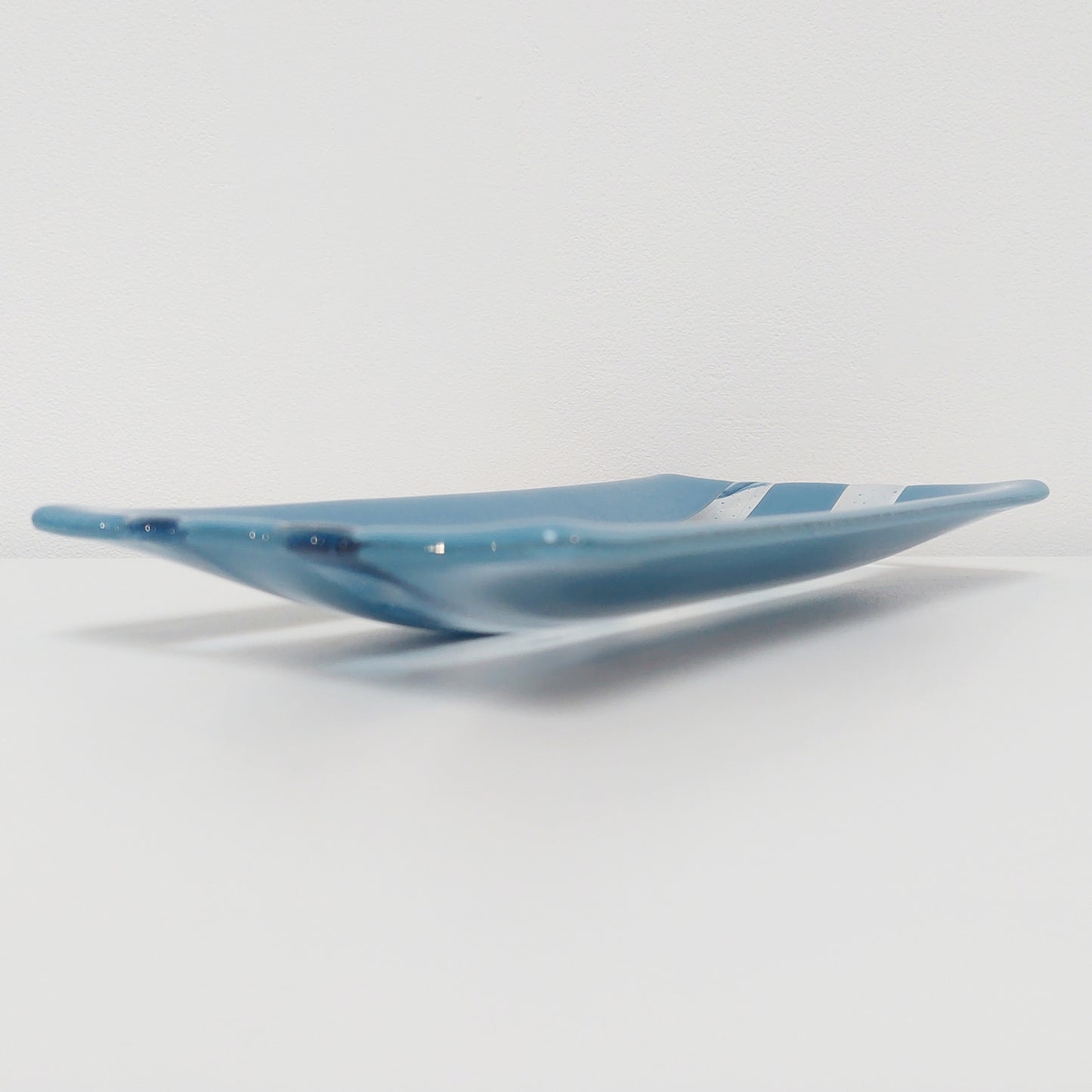 Coniston Blue Glass Art Plate