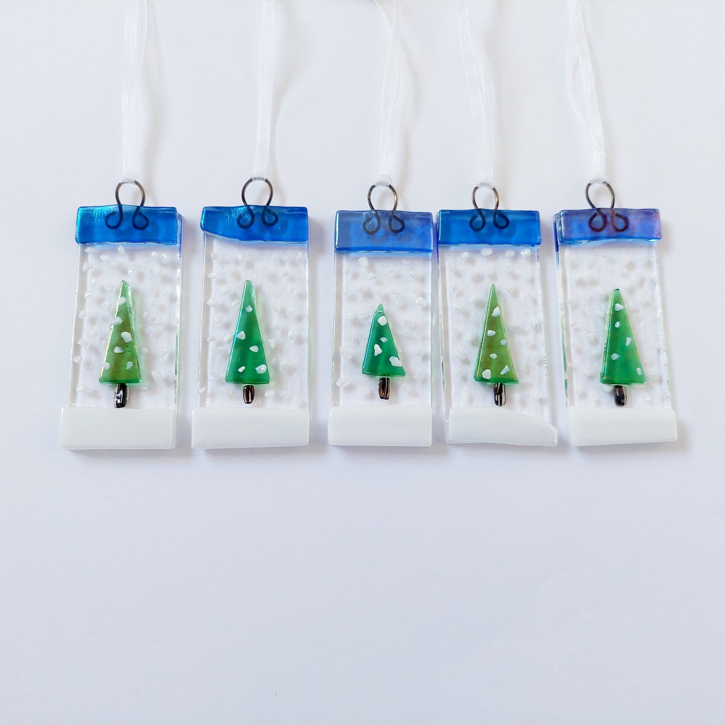 Snow in Grizedale Forest Christmas Tree Ornament