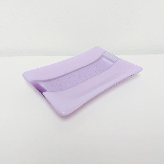 Handmade Lilac Glass Trinket Dish
