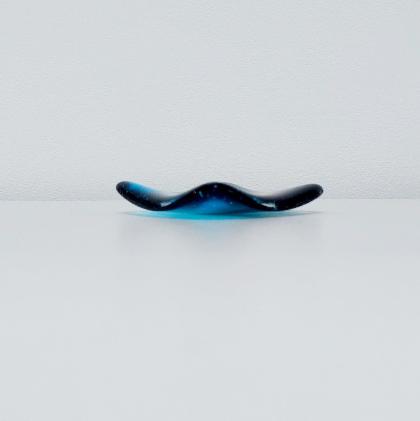 Sea Blue and Turquoise Glass Ring Dish