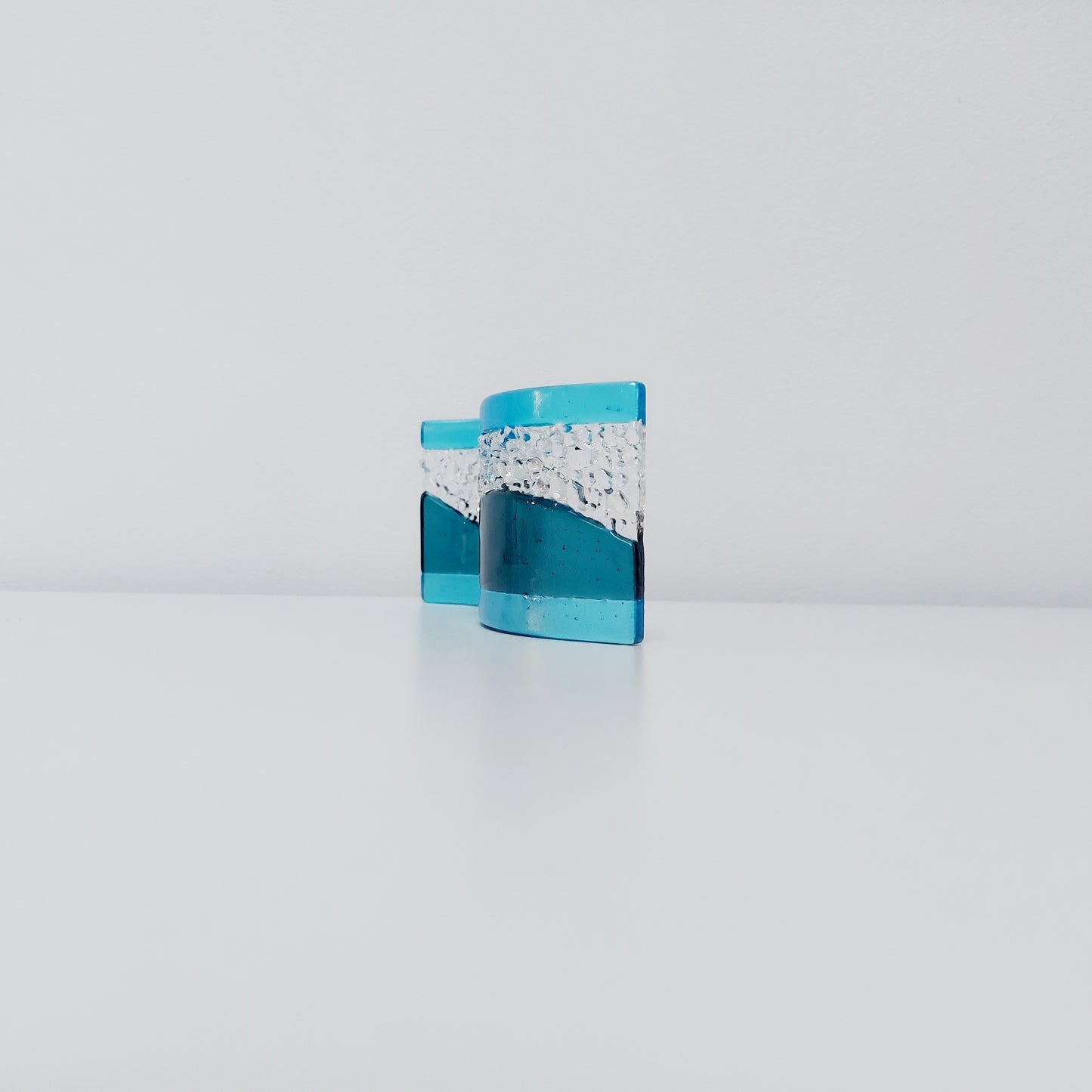 Small Sea Blue & Turquoise Glass Wave