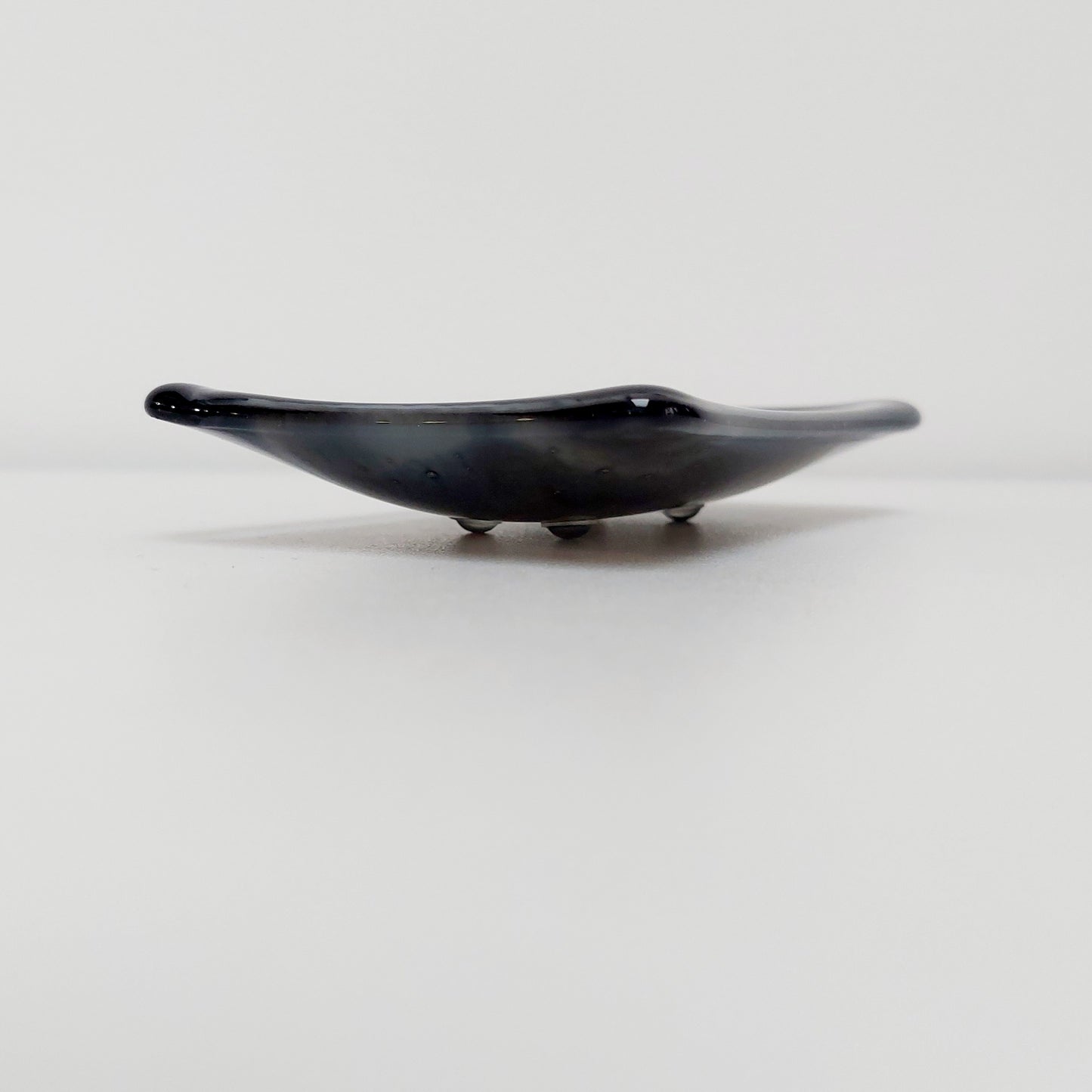 Artisan Grey Glass Soap Dish Handcrafted in the Lake District