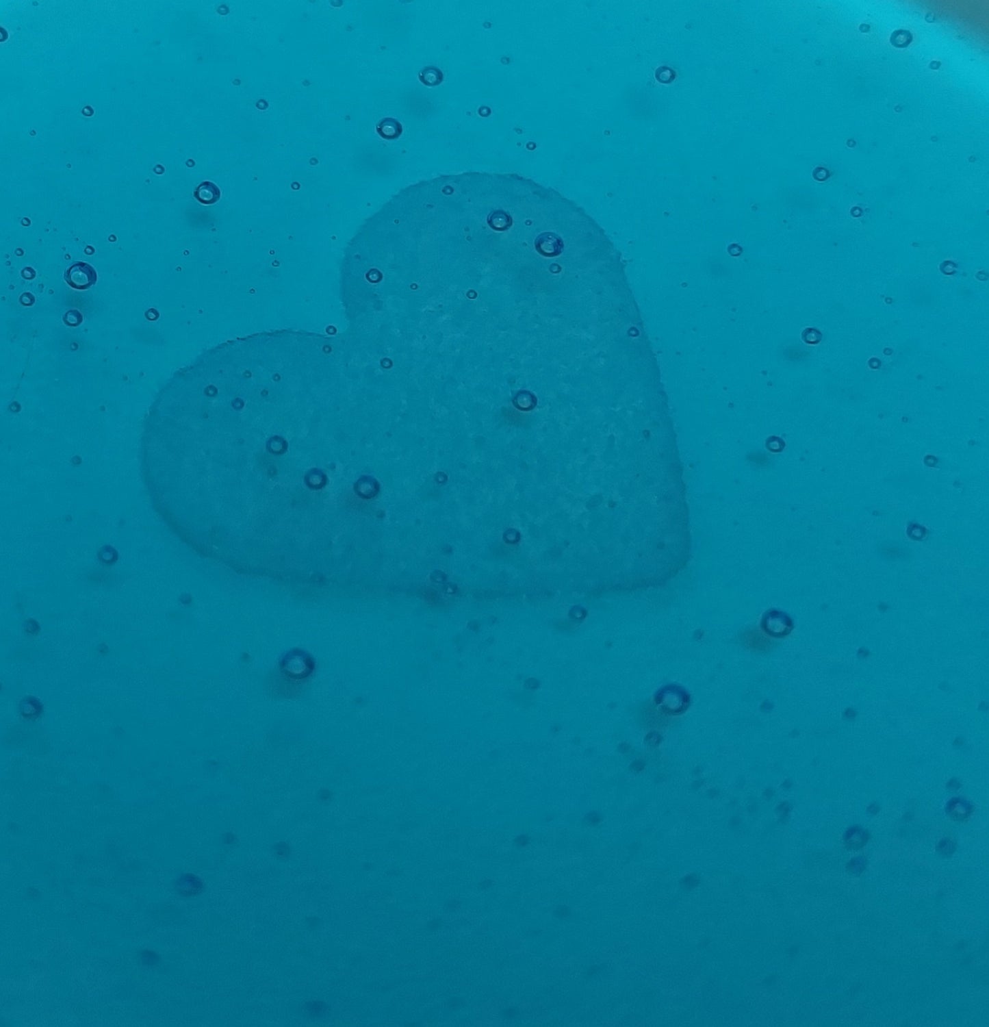 Turquoise Glass Heart Ring Dish, Small Handmade Fused Glass Trinket Dish