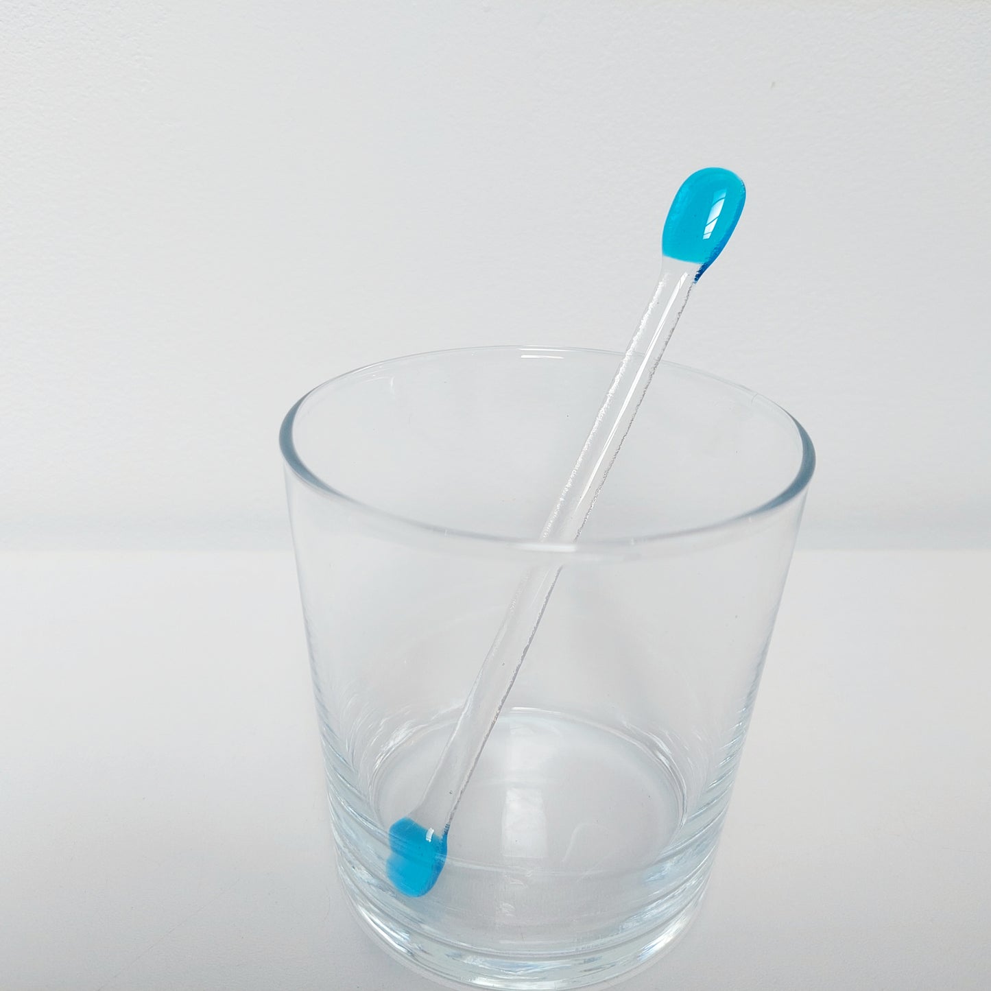 Handmade Glass Swizzle Sticks, Colourful Fused Glass Cocktail Stirrers