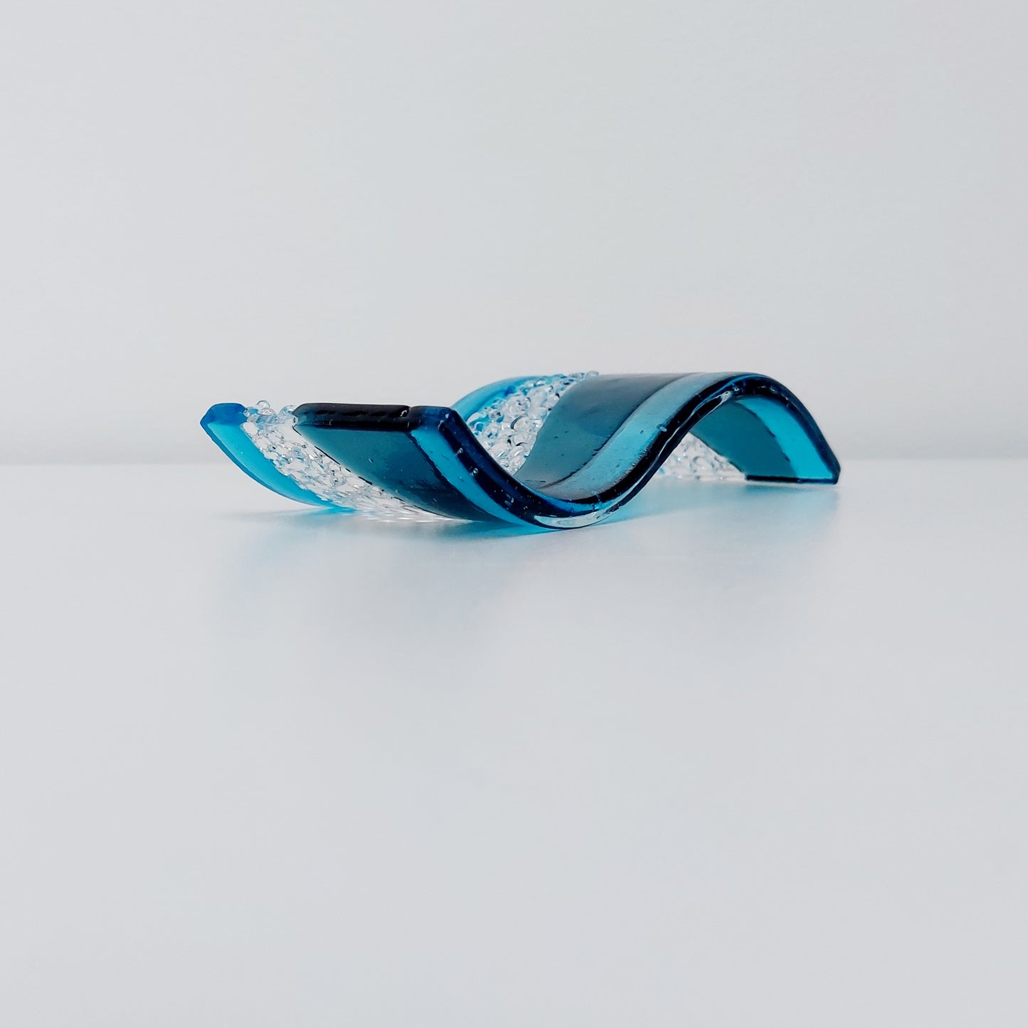 Small Sea Blue & Turquoise Glass Wave
