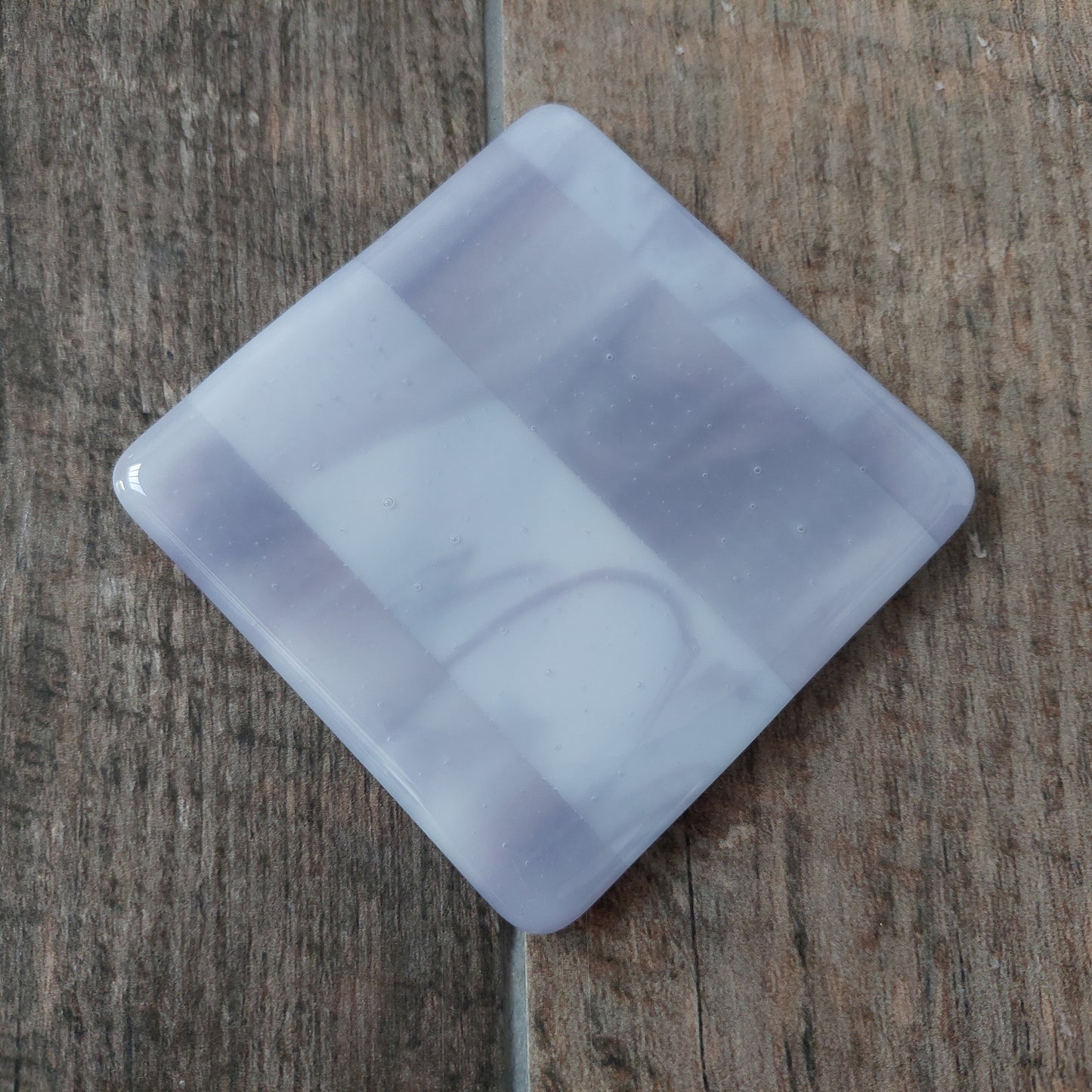 Set of 2 Lavender Glass Coasters Handcrafted in the Lake District