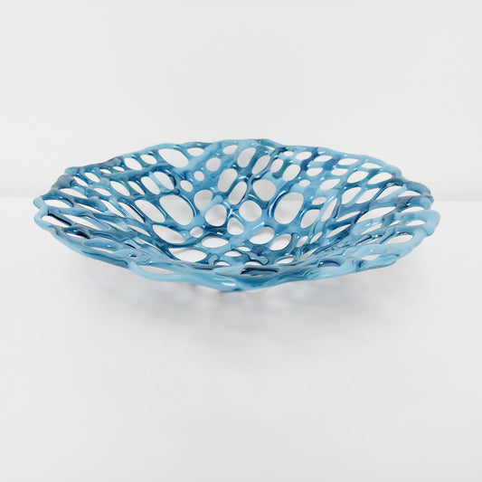 Derwent Water Fused Glass Coral Bowl