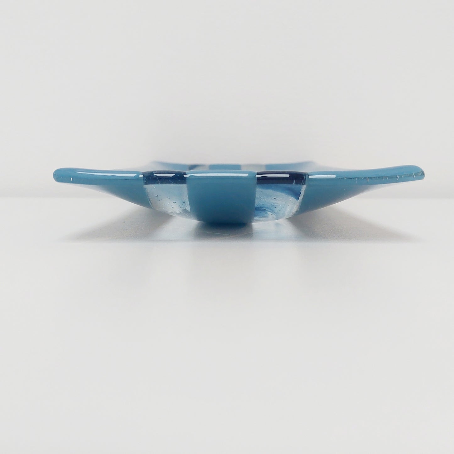 Coniston Blue Glass Art Plate