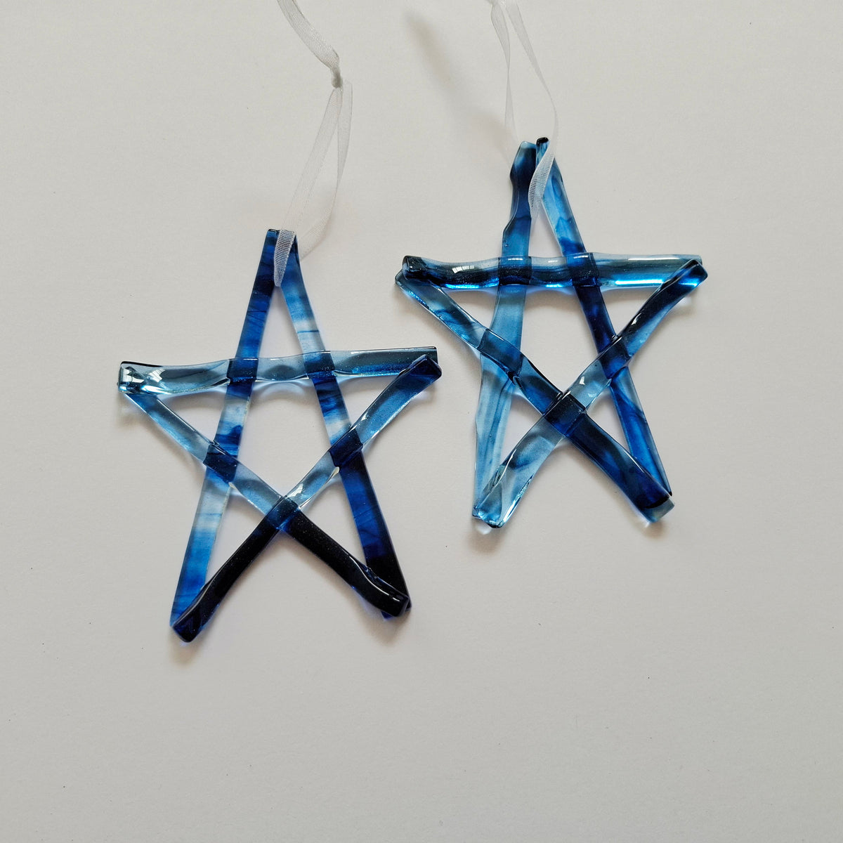 Artisan Blue Glass Star | Christmas Tree Ornament | Coniston Water Inspired