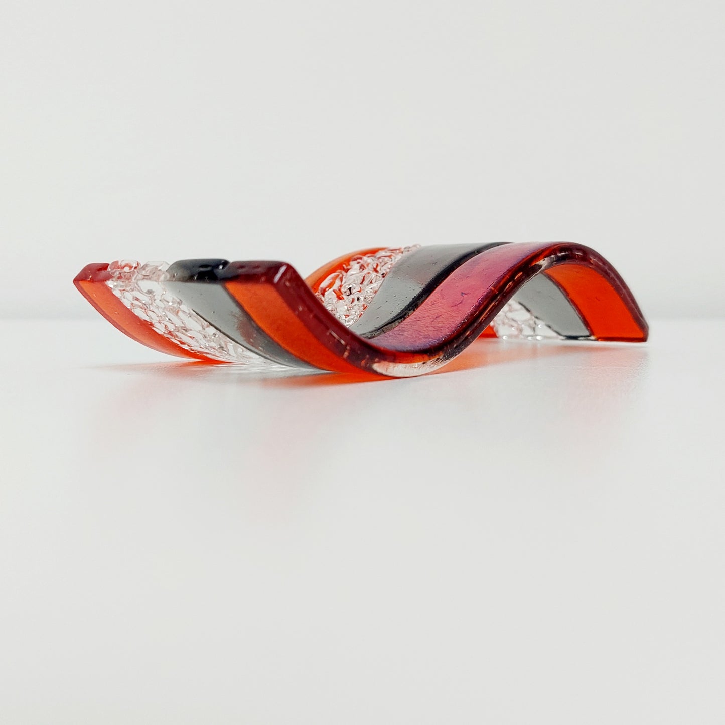 Orange and Grey Glass Wave