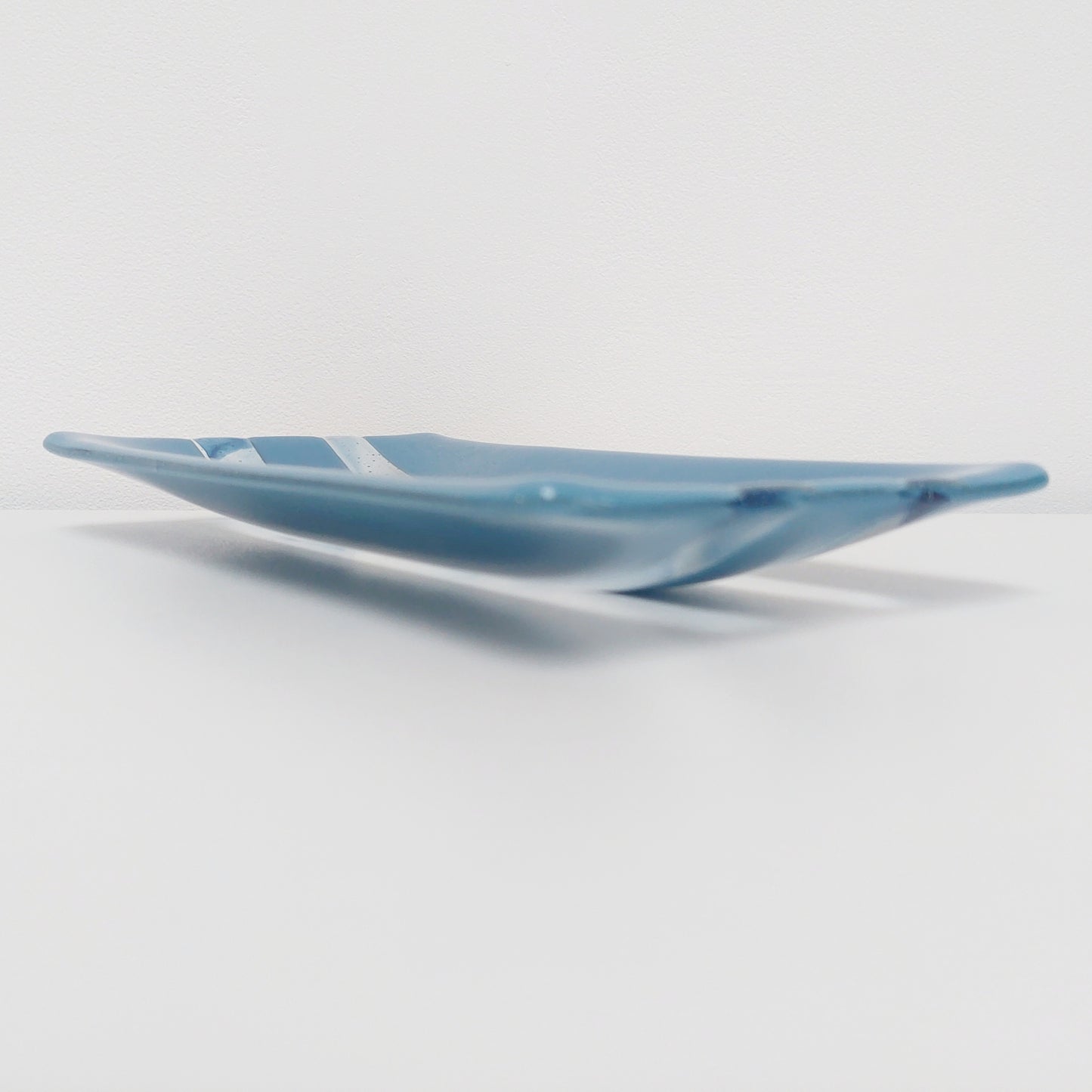 Coniston Blue Glass Art Plate